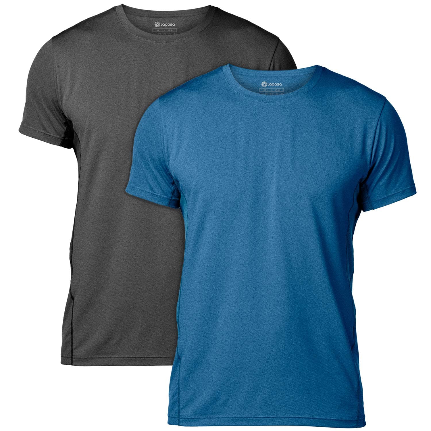 LAPASA Men’s Quick Dry Sports Crew Neck Tee Shirt Exercise Undershirt Workout Gym Top M15