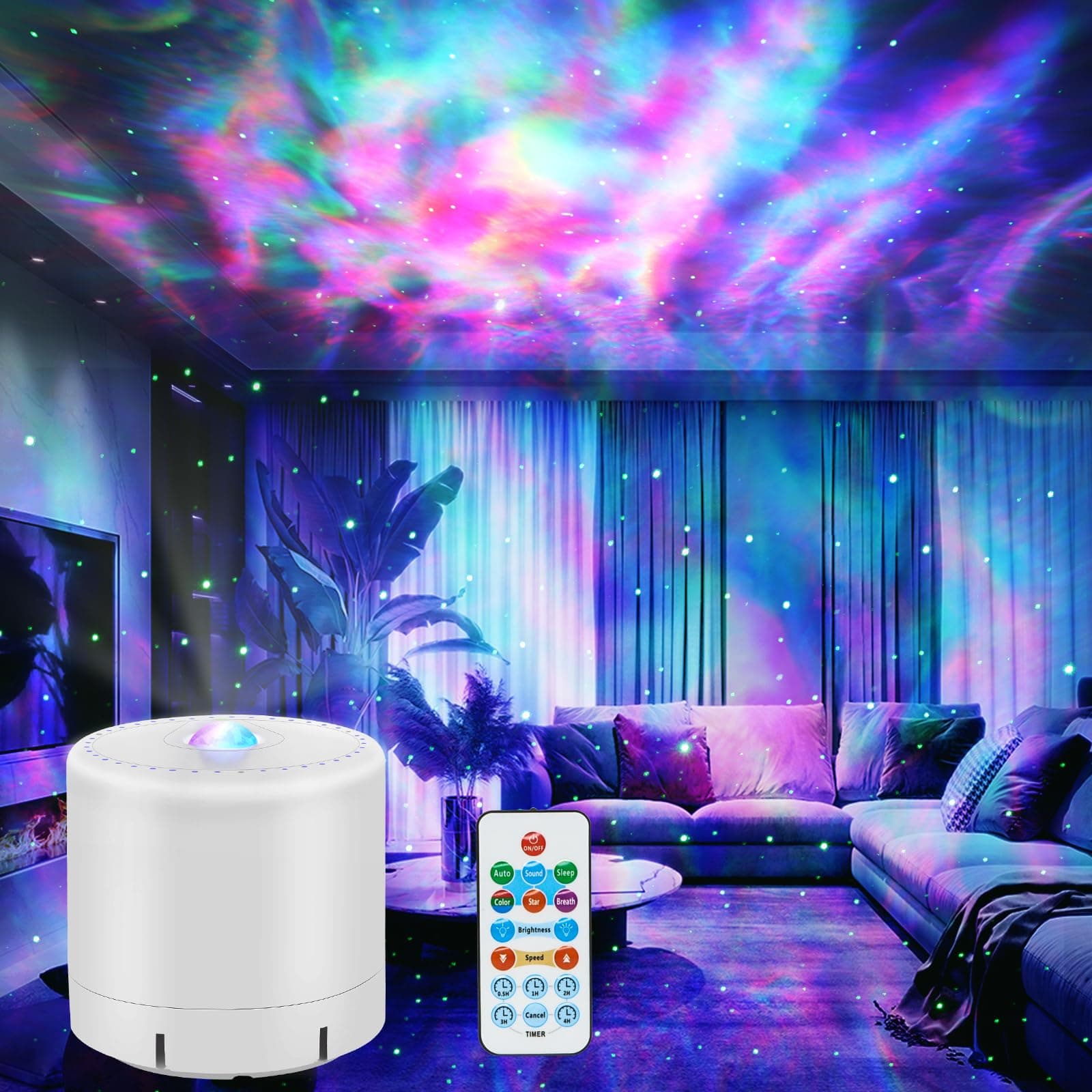 Galaxy Projector, Star Projector with Timer and Remote Control for Adult Bedroom Decor, Party, Star Night Light