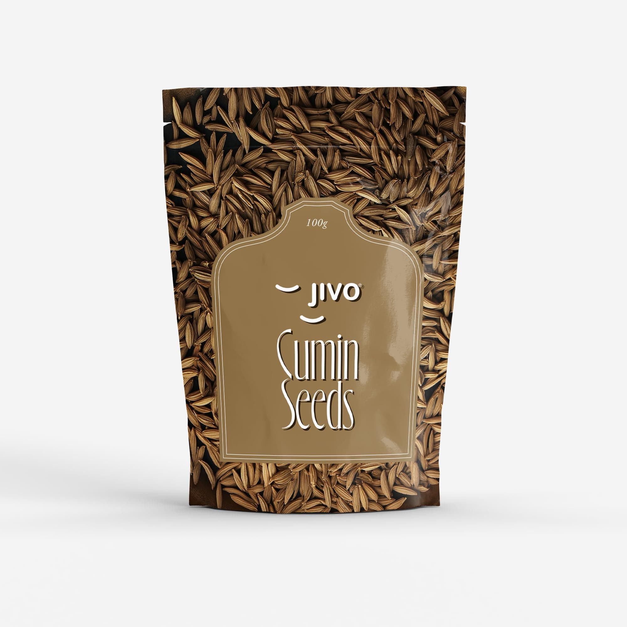 Jivo Cumin Seeds | Fresh, Aromatic & Natural Spice for Cooking | No Added Colours or Preservatives | Perfect for Baking, Seasoning, and Flavoring | Gluten-Free, Whole Jeera Seeds - 100g