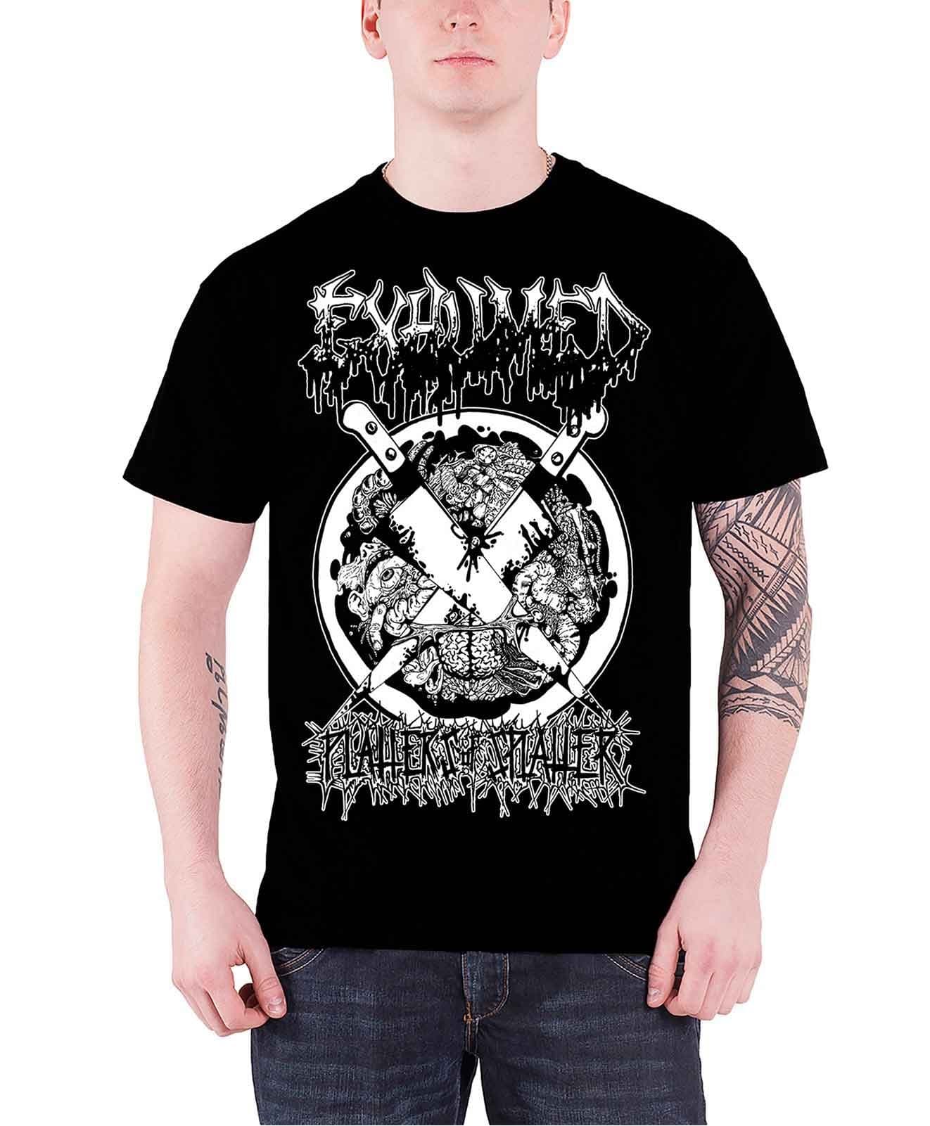 Exhumed Platters Of Splatter Official Mens New Black T Shirt