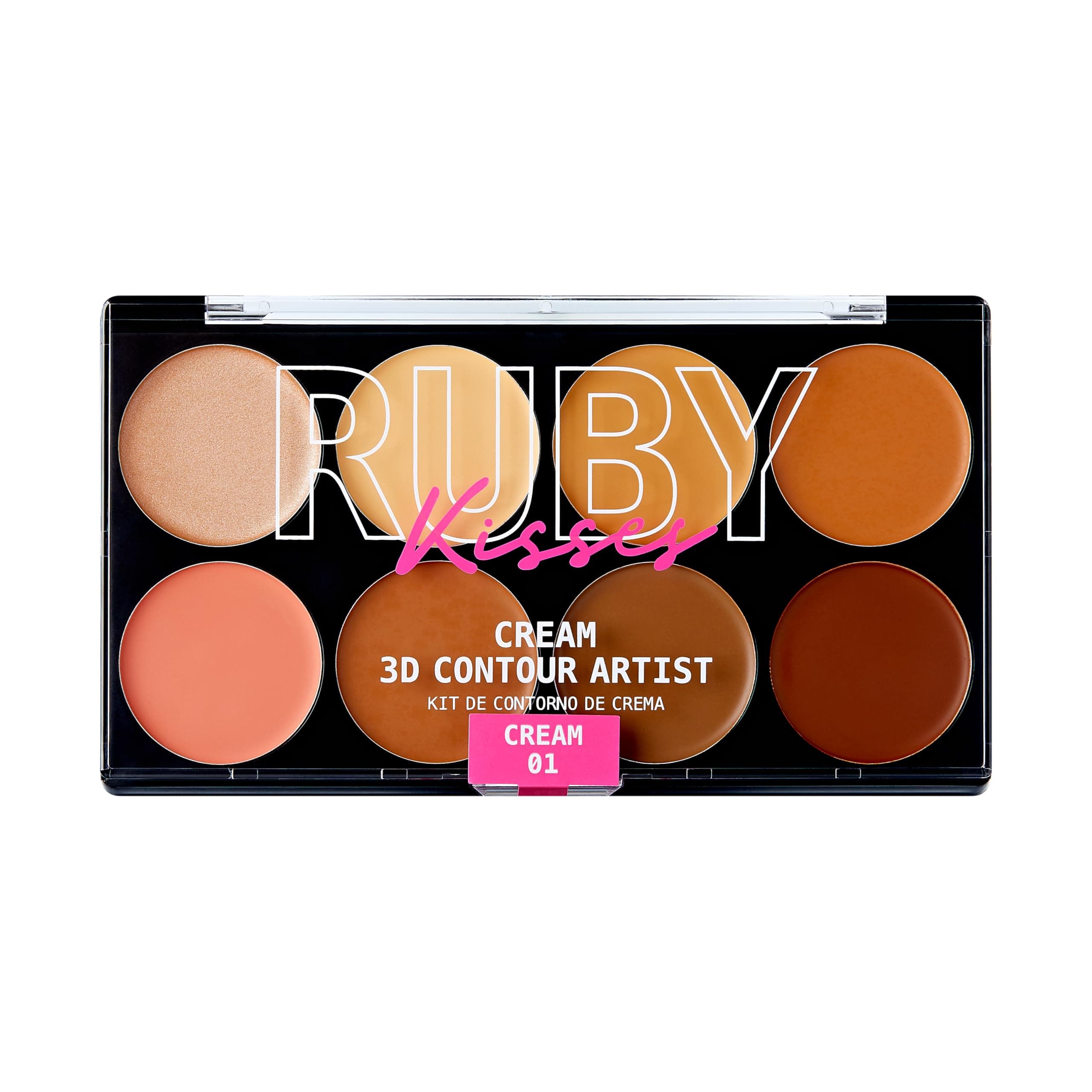 Ruby Kisses 3D Contour Artist Cream Palette - RPCC01 Light Medium
