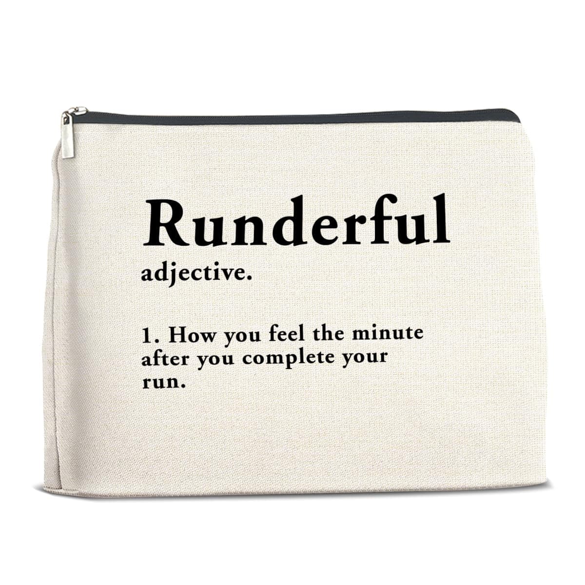 YeleY for Runner - Runner Gift for Women Her - Runner Gear Fun Gift Ideas - Funny Runner Makeup Bag Cosmetic Bag Makeup Zipper Pouch