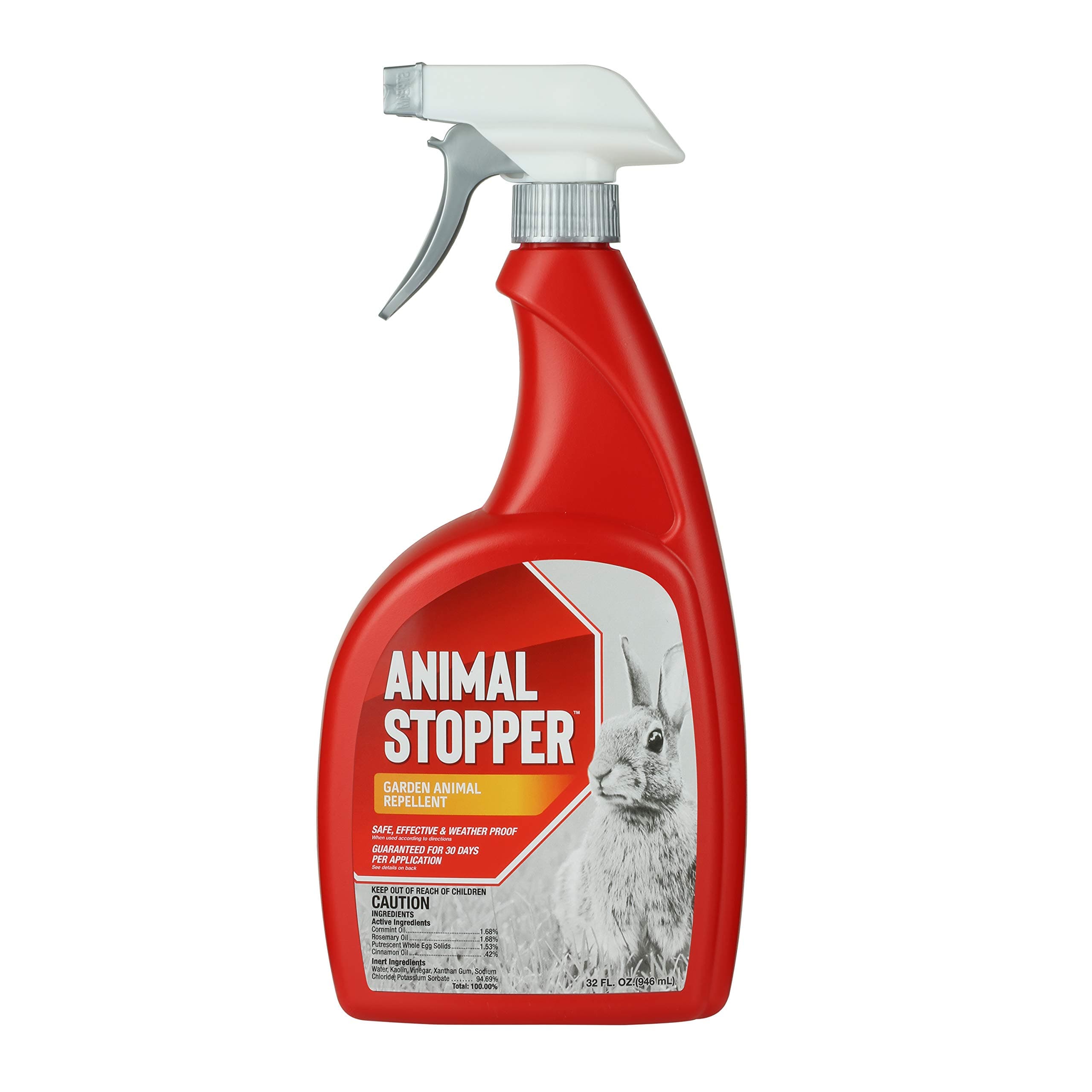 Animal Stopper Liquid Animal Stopper Repellent All Natural Effective All Year Round Safe for People and Pets No Harsh Chemicals Garden Animal Repellent Ready to Use - 32 oz Trigger