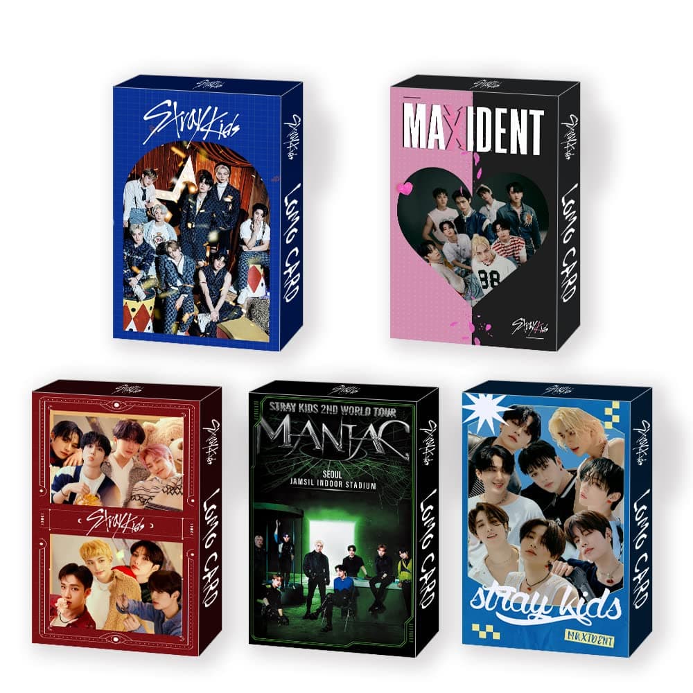 5 Pack/150 Pcs Lost Lomo Cards Kpop Photo Cards Greeting Cards with Postcard Box