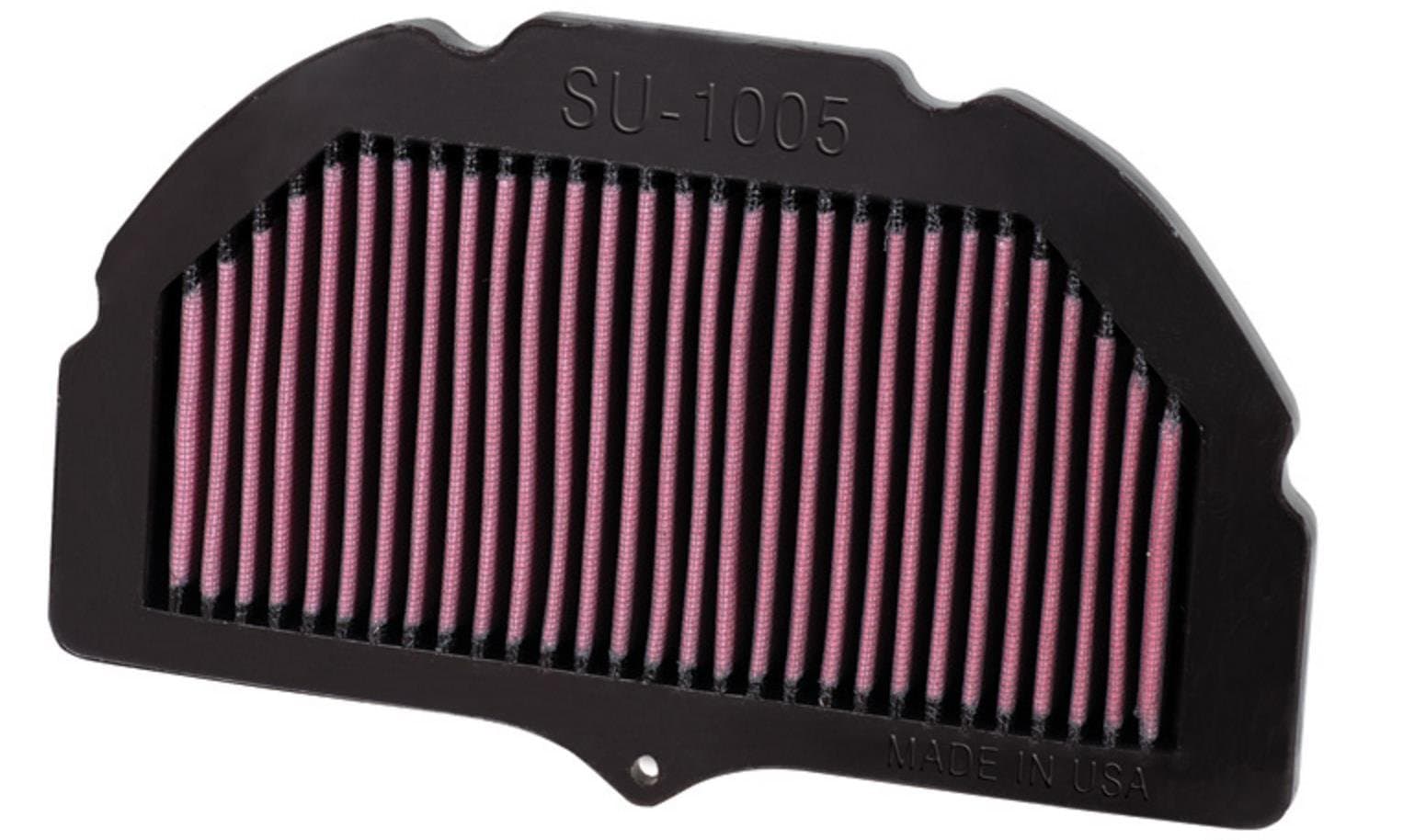 K&N High-Flow Original Lifetime Engine Air Filter: Increase Power & Accerlation, Washable, Premium, Replacement Air Filter: Compatible with 2005-2008 Suzuki: GSXR1000, SU-1005