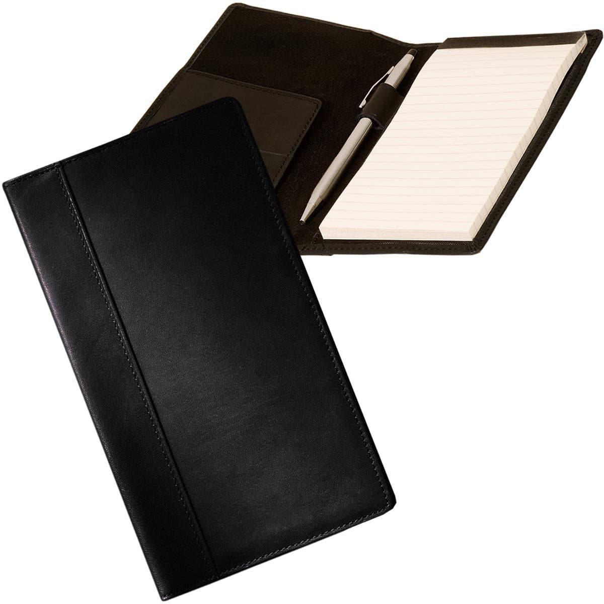 Bravo Enterprise Refillable Leather Breast Pocket Composition Notebook Journal Checkbook Holder-Black Office Product – Day to Day Calendar