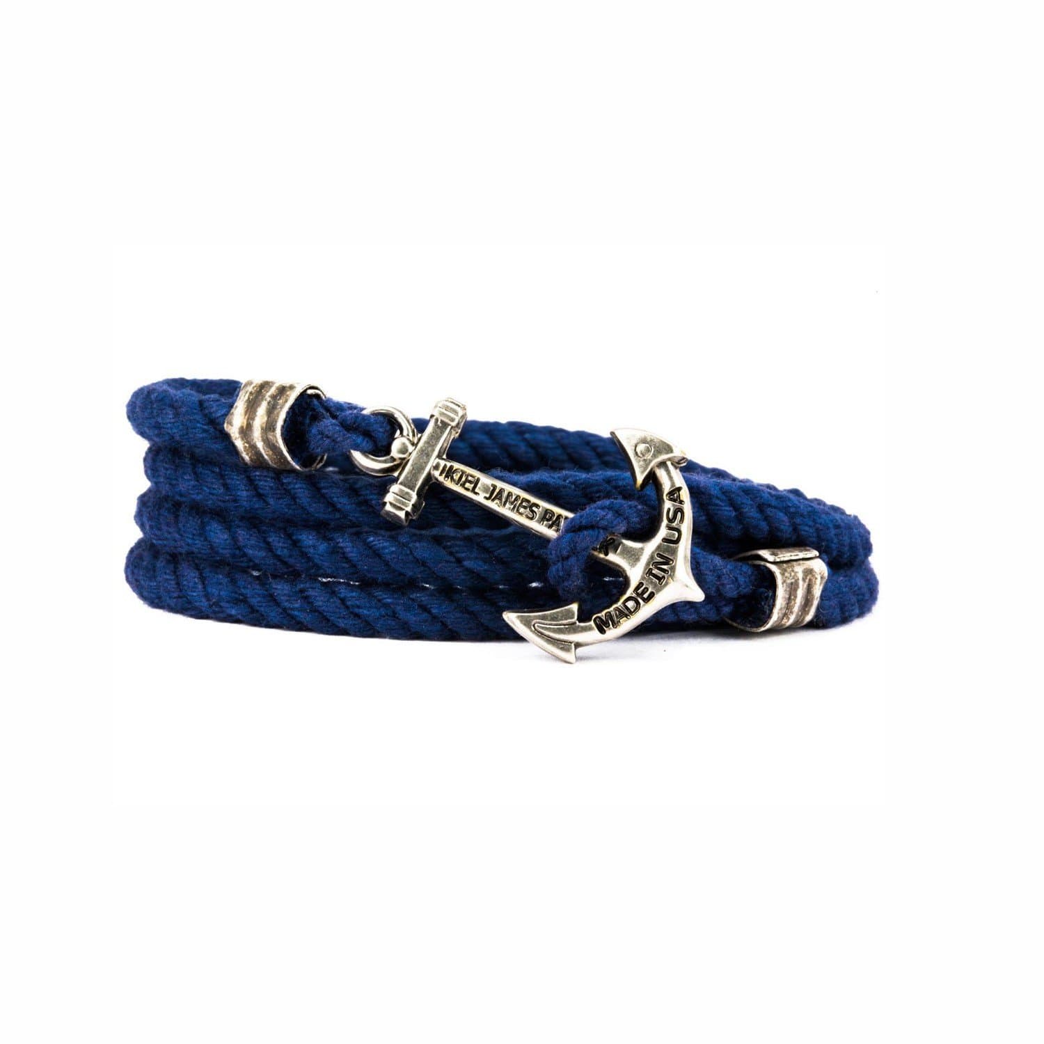 Kiel James Patrick Sailing Camp Anchor Bracelet Blue