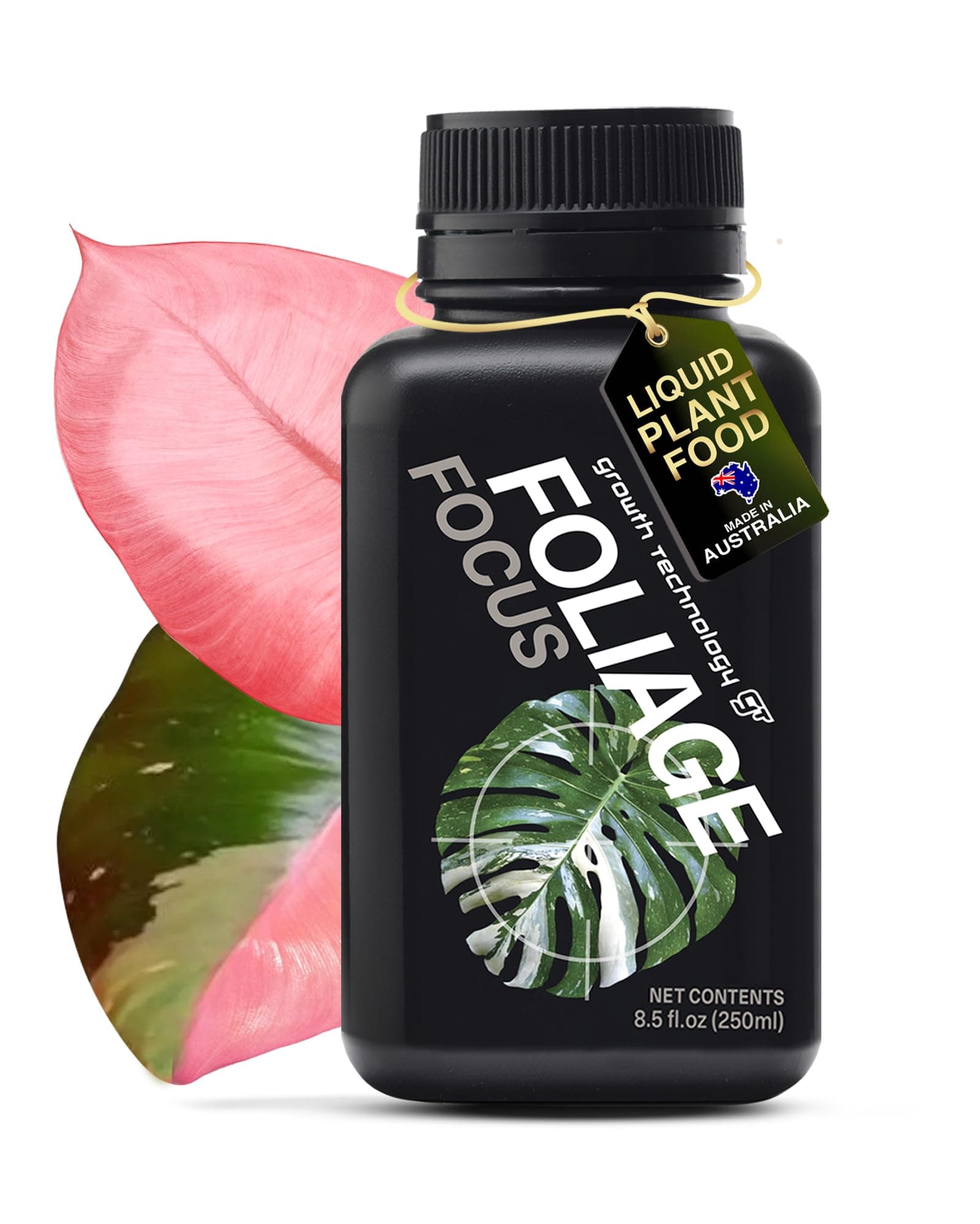 Foliage Focus - Liquid Indoor Plant Food for Houseplants, Tropical Plants, Aroids, Ferns and Palms – Concentrated Formula for Vibrant Leaves and Dense Foliage – 8.5 fl oz (250 mL)