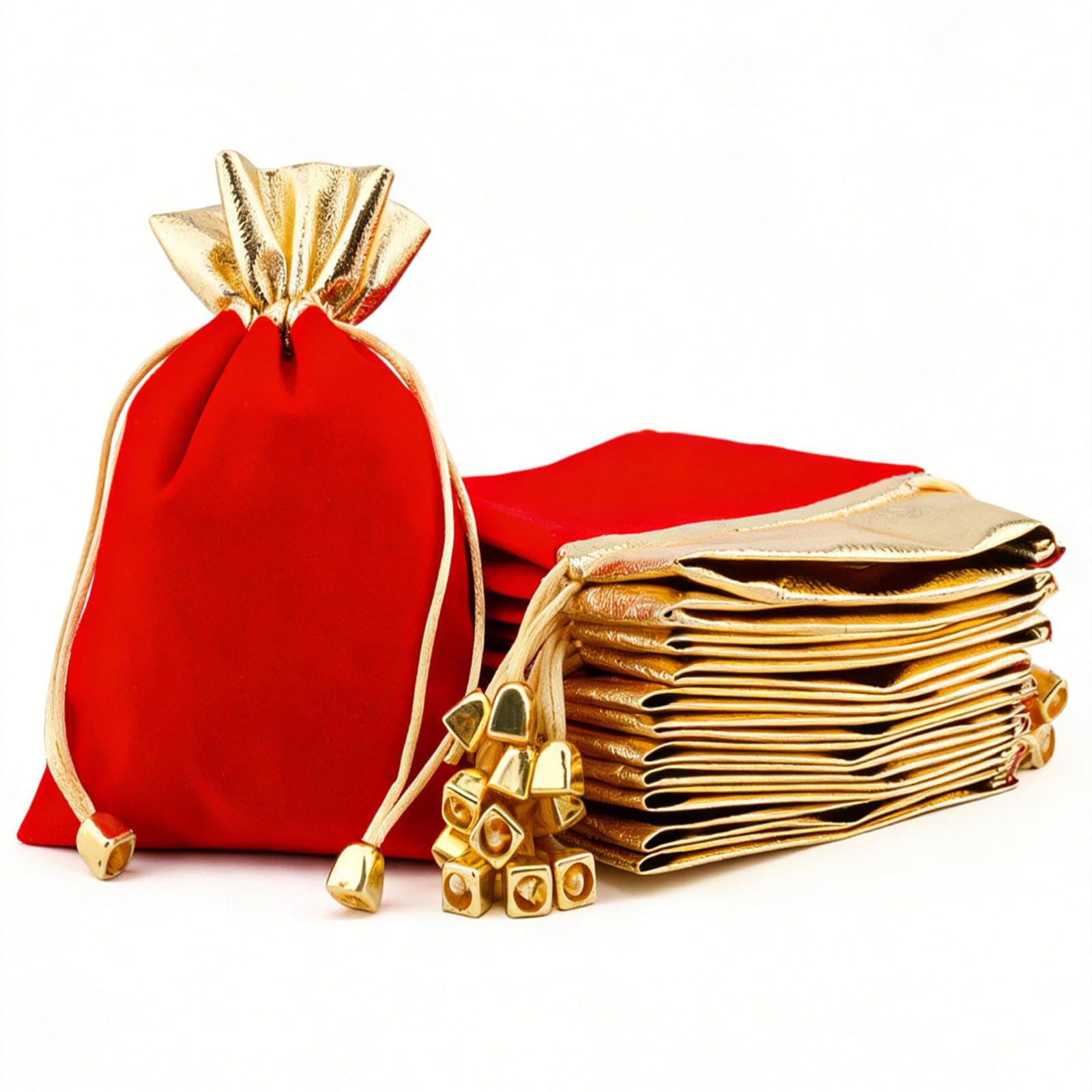 KIPETTO Velvet Drawstrings Gift Bags 25Pcs Jewelry Pouches Drawstring Candy B...