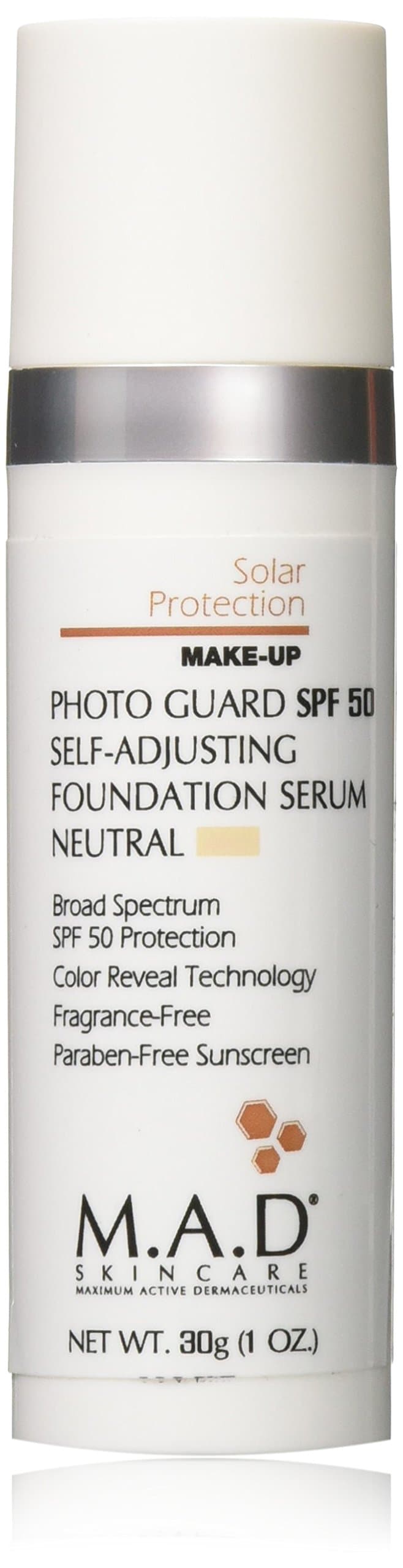 M. a. D SKINCaRE SOLaR PROTECTION: Photo Guard SPF 50 Self-adjusting Foundation Serum: Neutral- 30g