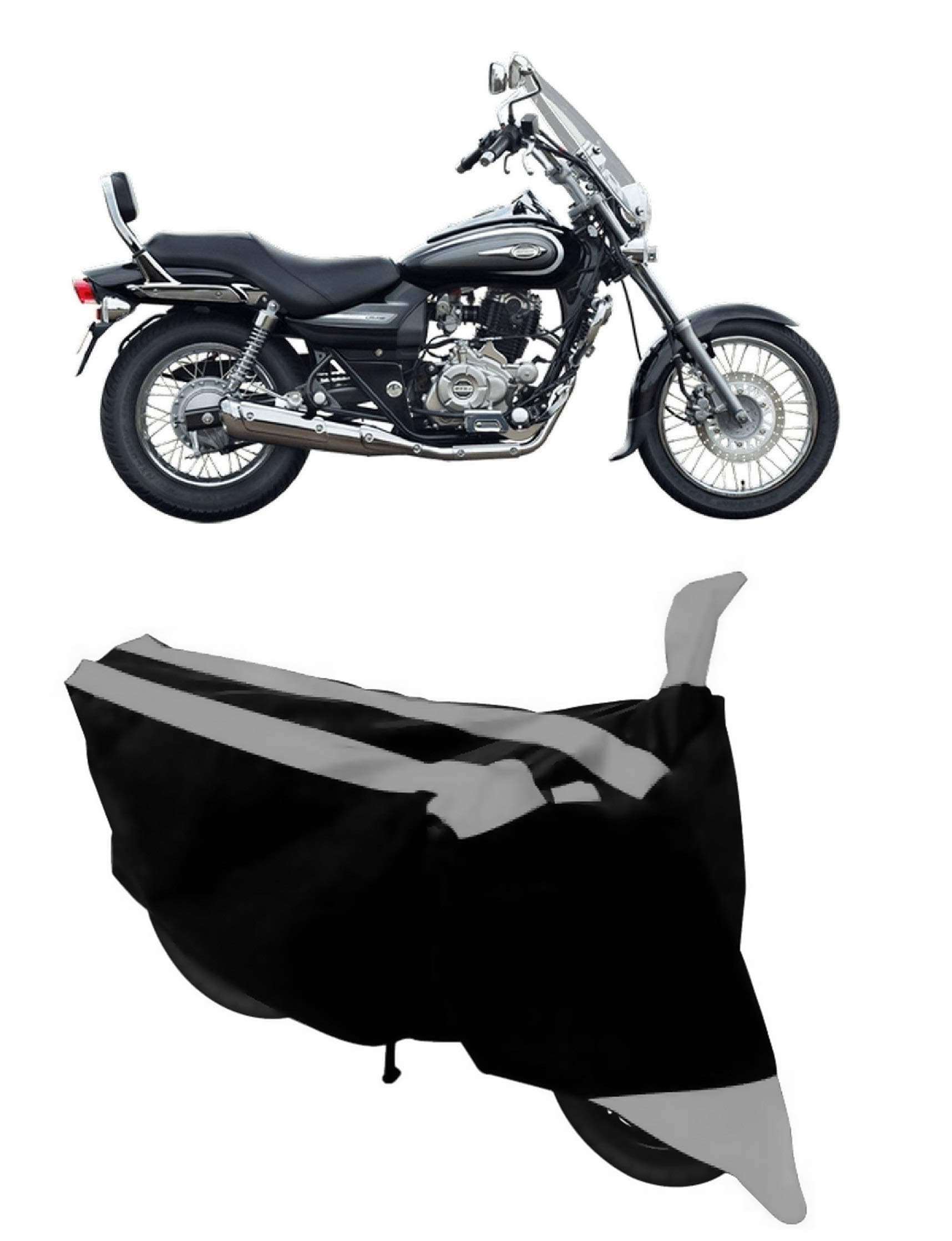 ABORDABLE Water Resistant Dustproof Bike Cover Compatible with Bajaj Avenger 220 Cruise All Weather Quality Fabric (Grey)|Bike Accessories