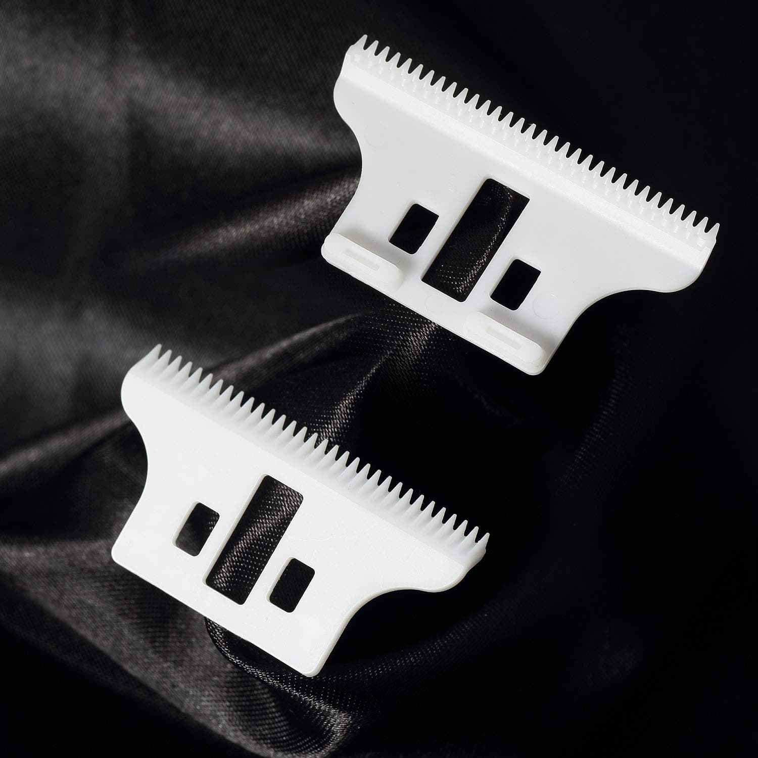 2pcs Replacement Ceramic Blades for 8081 WAHL Detailer T-WIDE Trimmer Blade 32 teeth with box (WHITE)