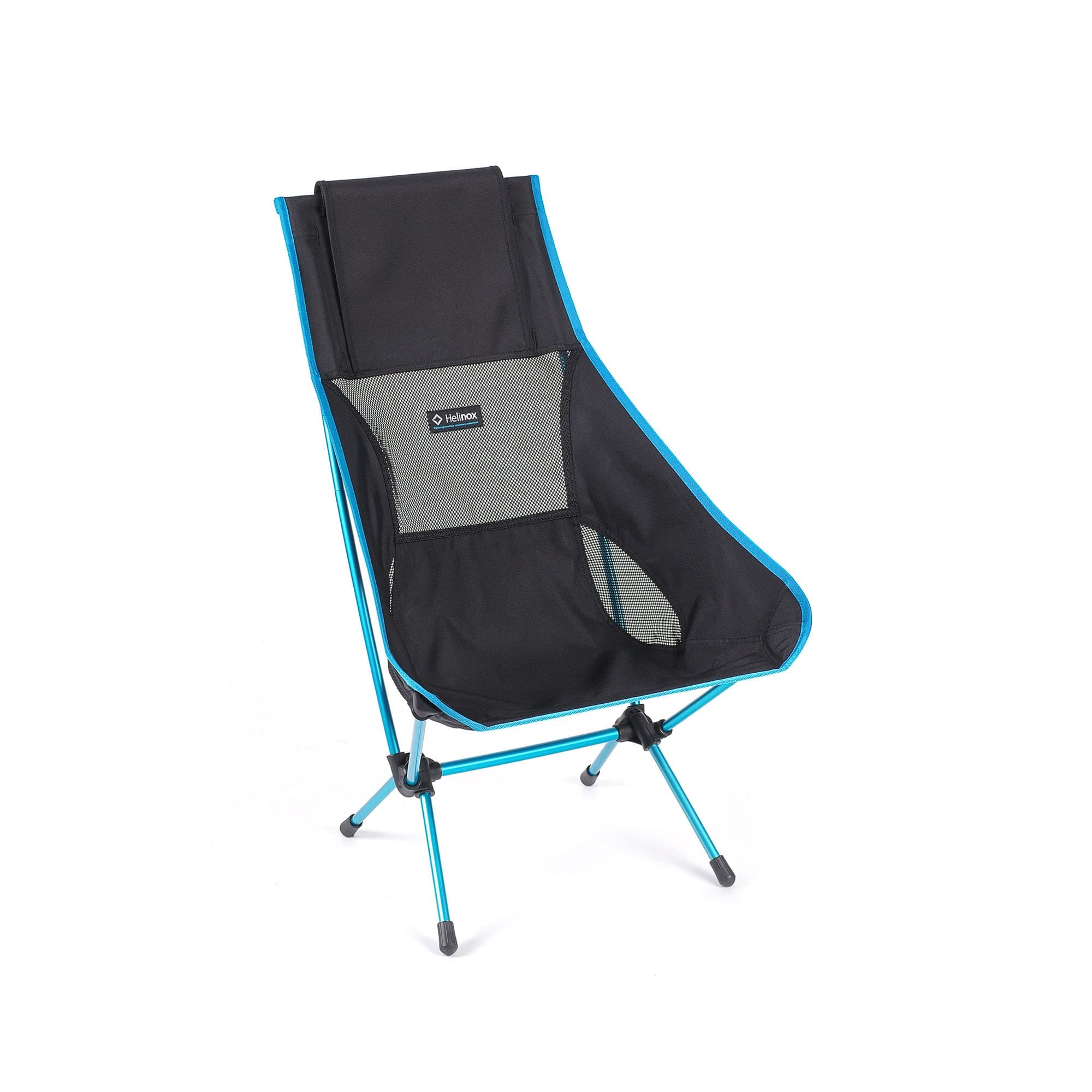 Chair Two Ultralight, High-Back, Collapsible Camping Chair, Black, with Pockets