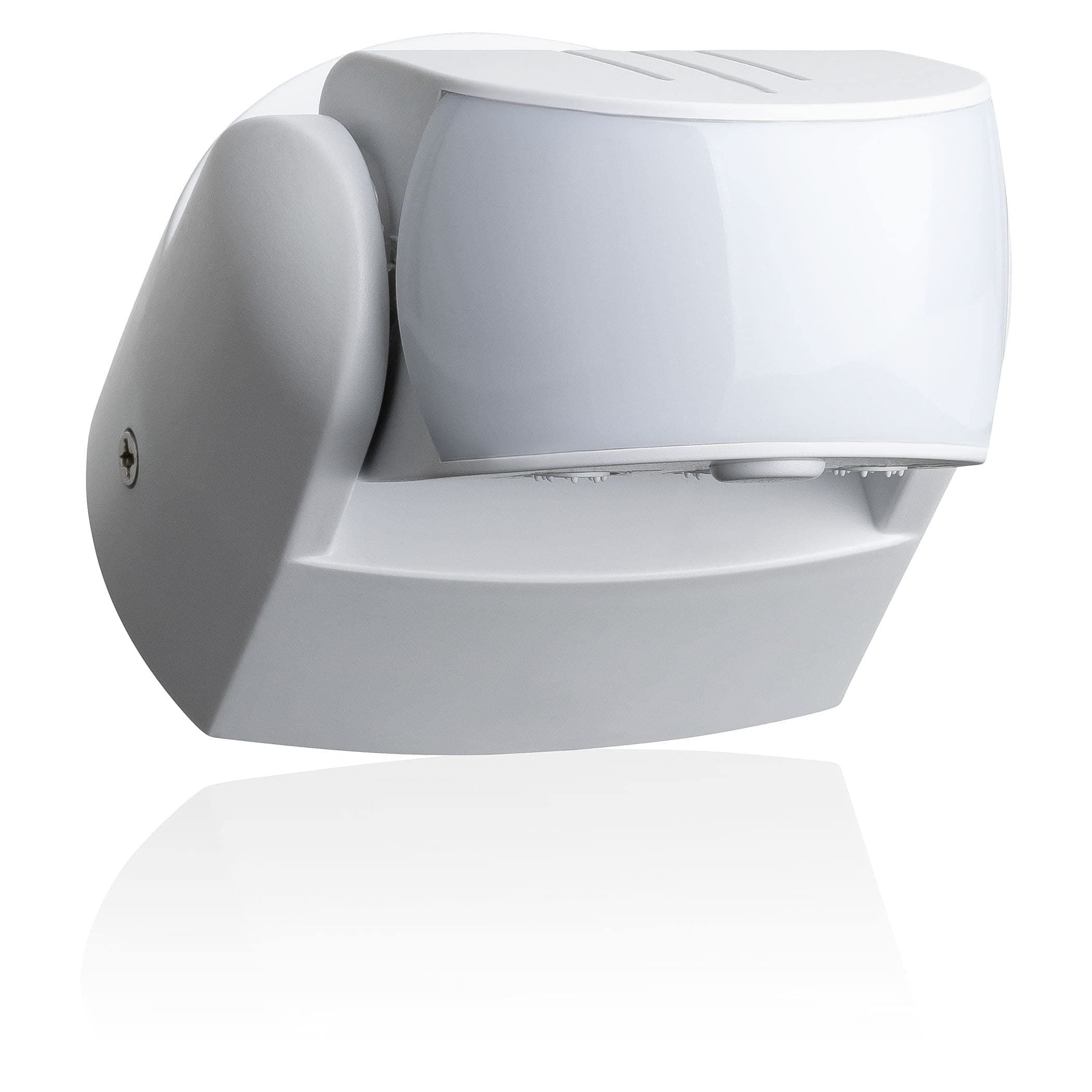 Motion Sensor Outdoor IP65, Surface Wall mounted, HF Sensor, LED suitable, Range 15m / 180°, Programmable, Swivelling, max. 1200/300W