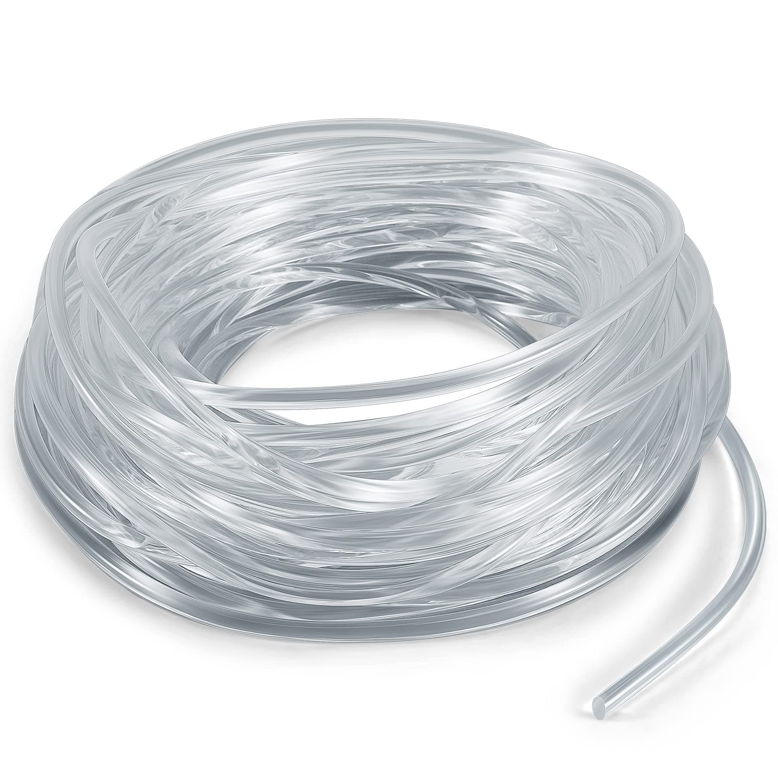 Vinyl Sling Chair Spline Outdoor Patio Long Solid Awning Cord Replacement Fabric Sling Chair Spline Replacement for Outdoor Patio Lawn Garden Pool Furniture(25 ft,1/4")