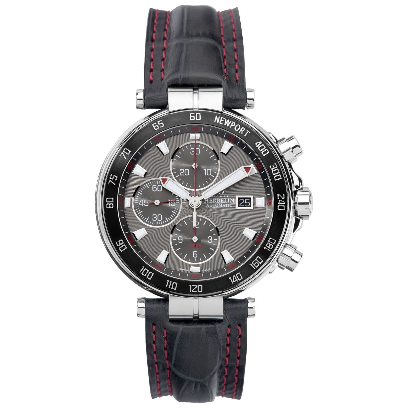 Michel Herbelin Newport Yacht Club Men's Automatic Chronograph black/grey 255/RG44