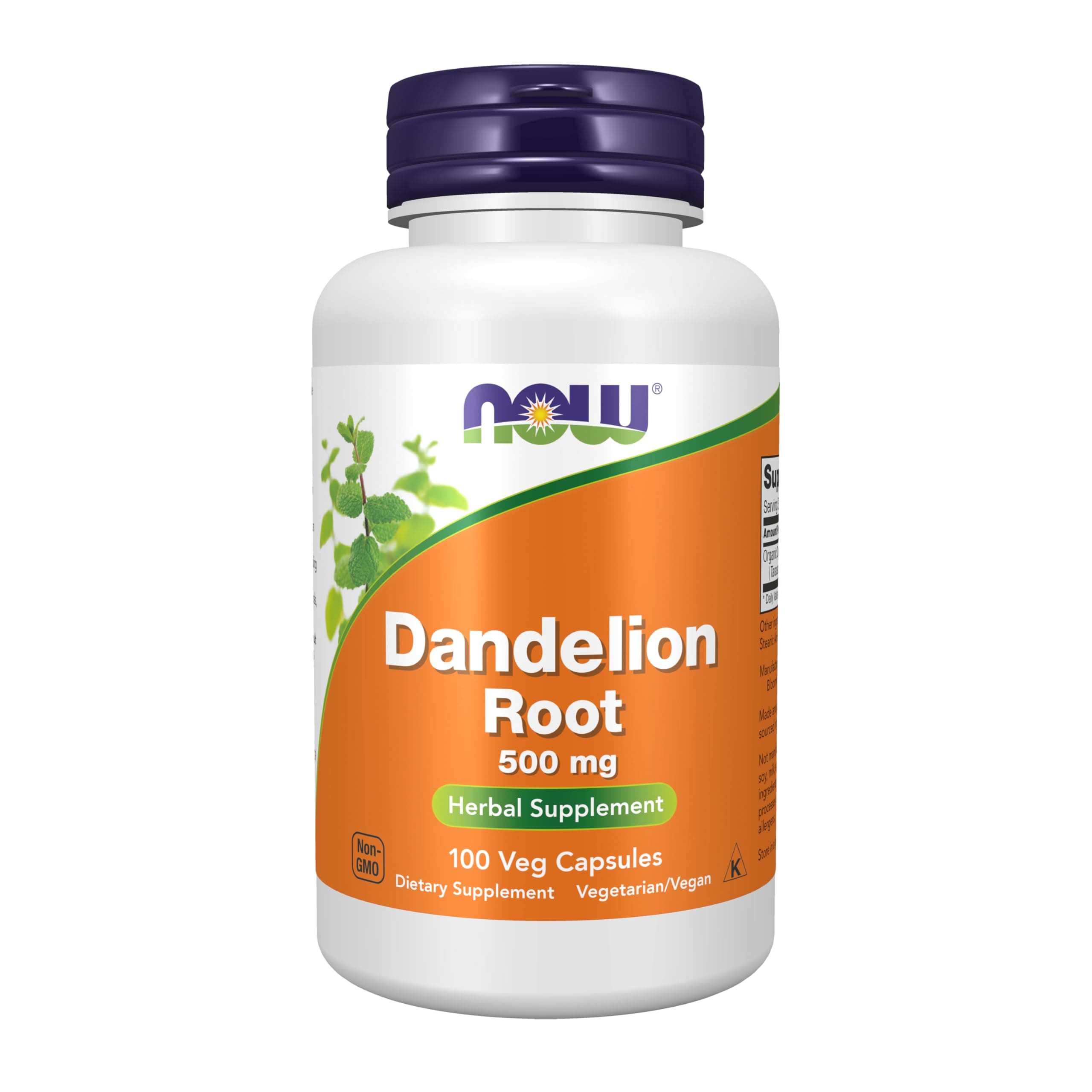 Now Foods Dandelion Root 500mg - 100 Veg Caps