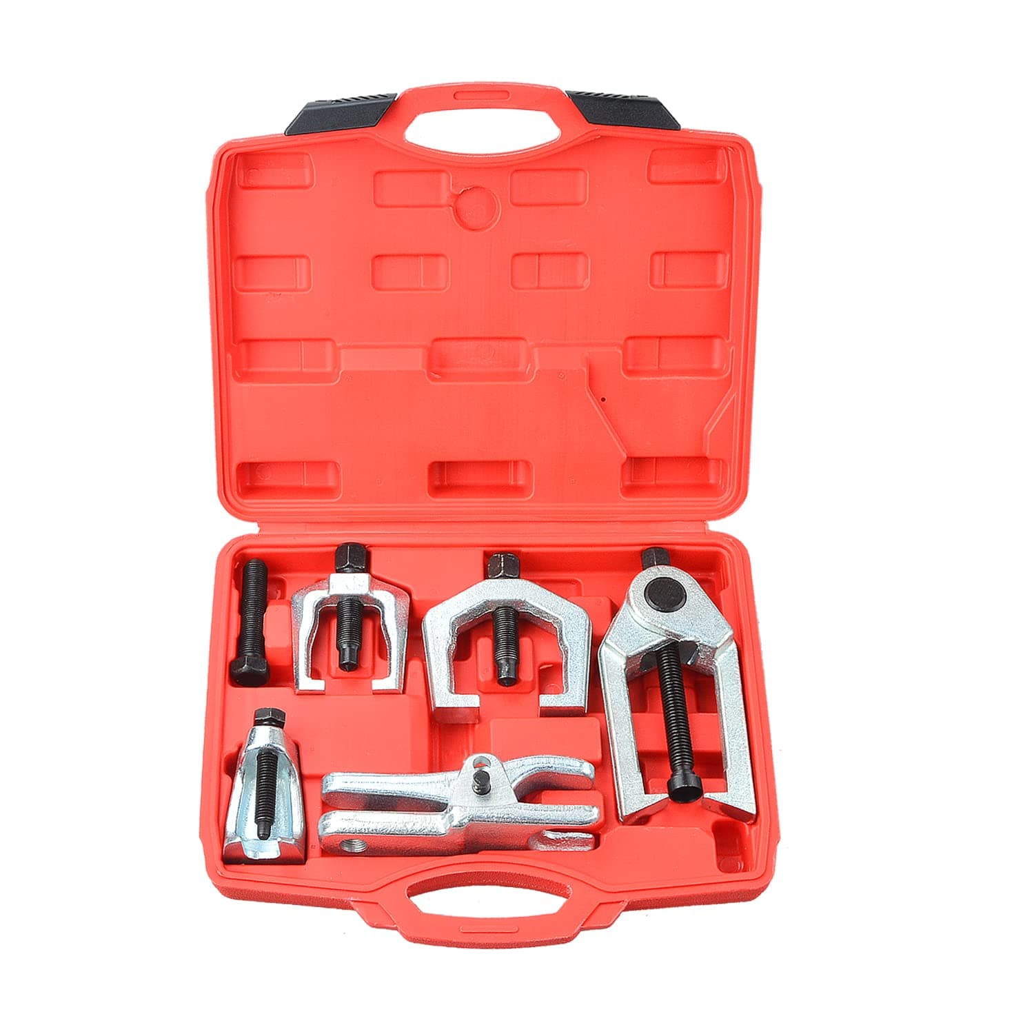 Prokomon 5pc Ball Joint Separator, Pitman Arm Puller, Tie Rod End Tool Set for Front End Service, Splitter Removal Kit