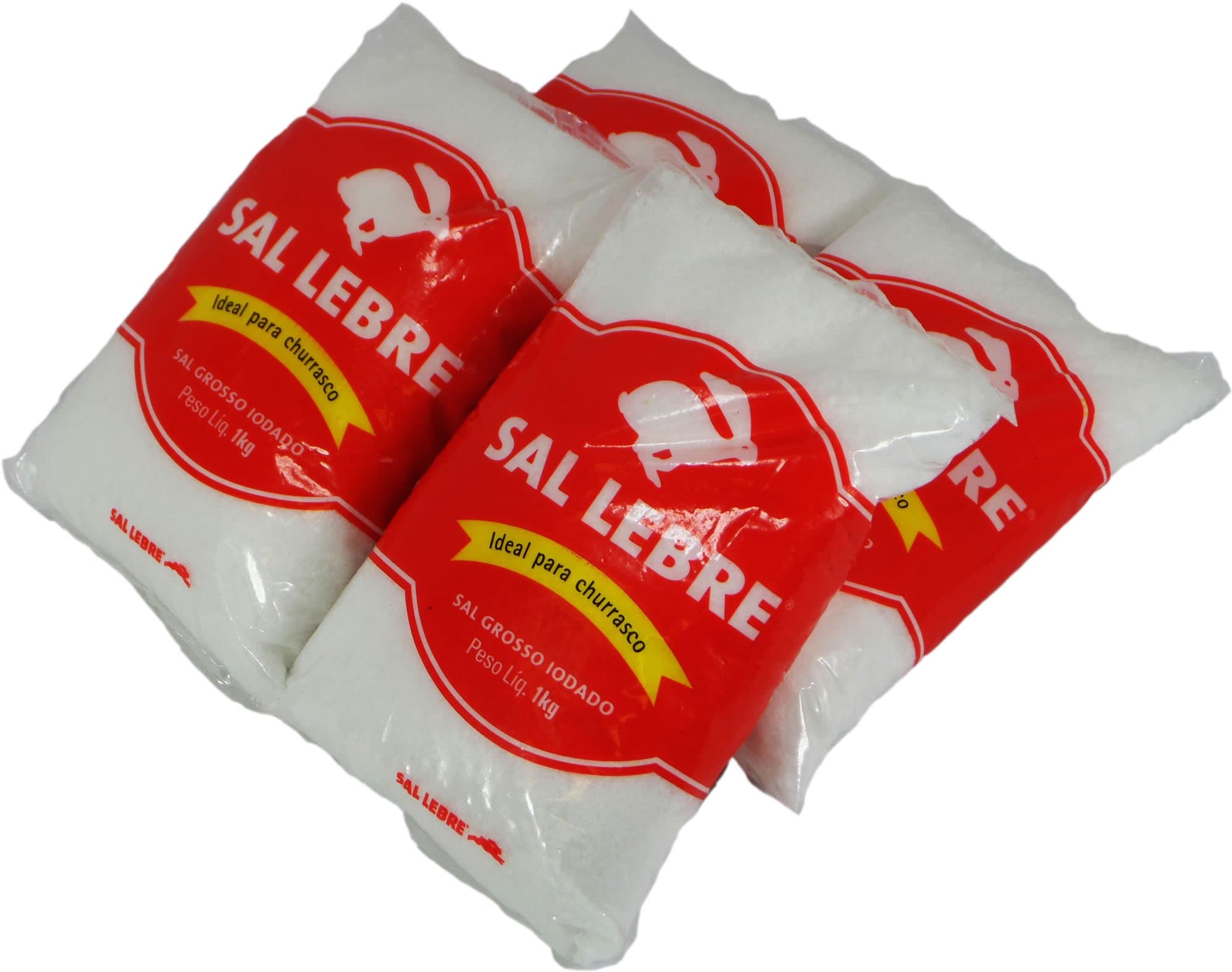 Lebre - Barbecue Salt - 35.27 oz. (PACK OF 04) | Sal p/ Churrasco - 1kg