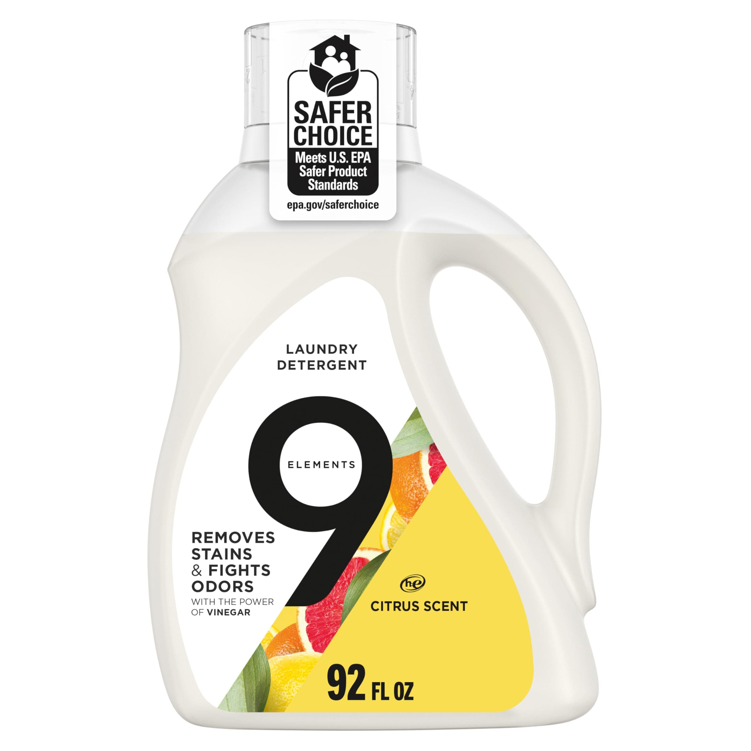 Liquid Laundry Detergent, Citrus Scent, Vinegar Powered, 92 fl oz, 1 count