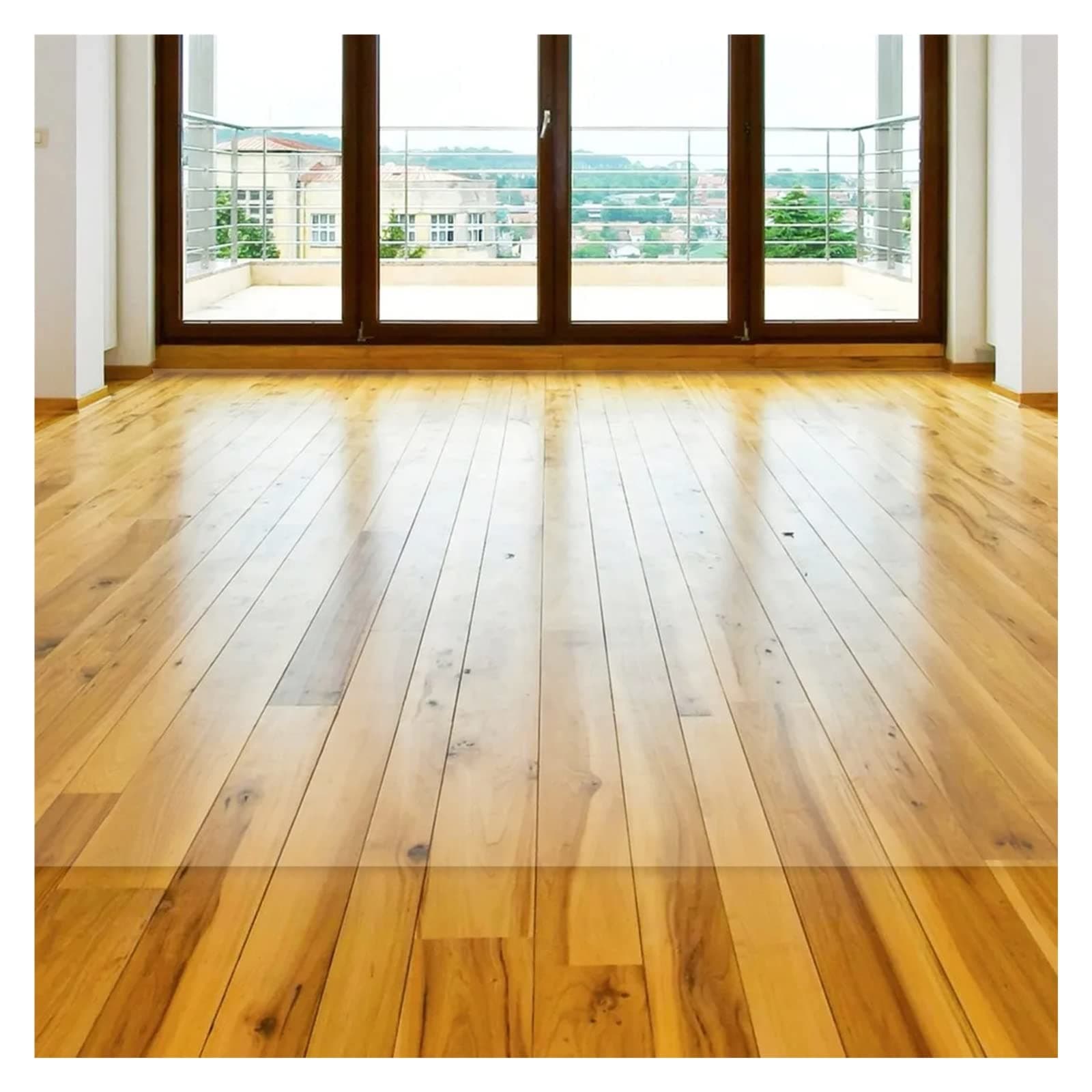 Floor Protector PVC Transparent Clear Vinyl Floor Runner Roll for Hardwood Heavy Duty, Home Carpet Protector Mat for Doorway, Living Room and Bedroom, Office Chair Mat for Tile Floor (One Color 100