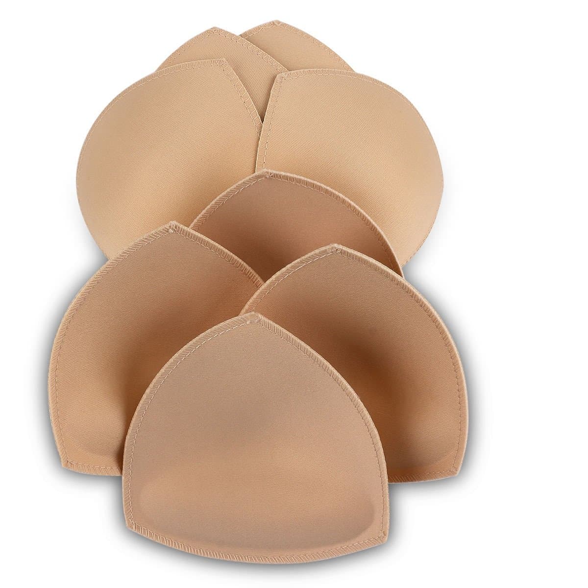 Bra Pad Inserts 4 Pairs With  Padding(Beige)