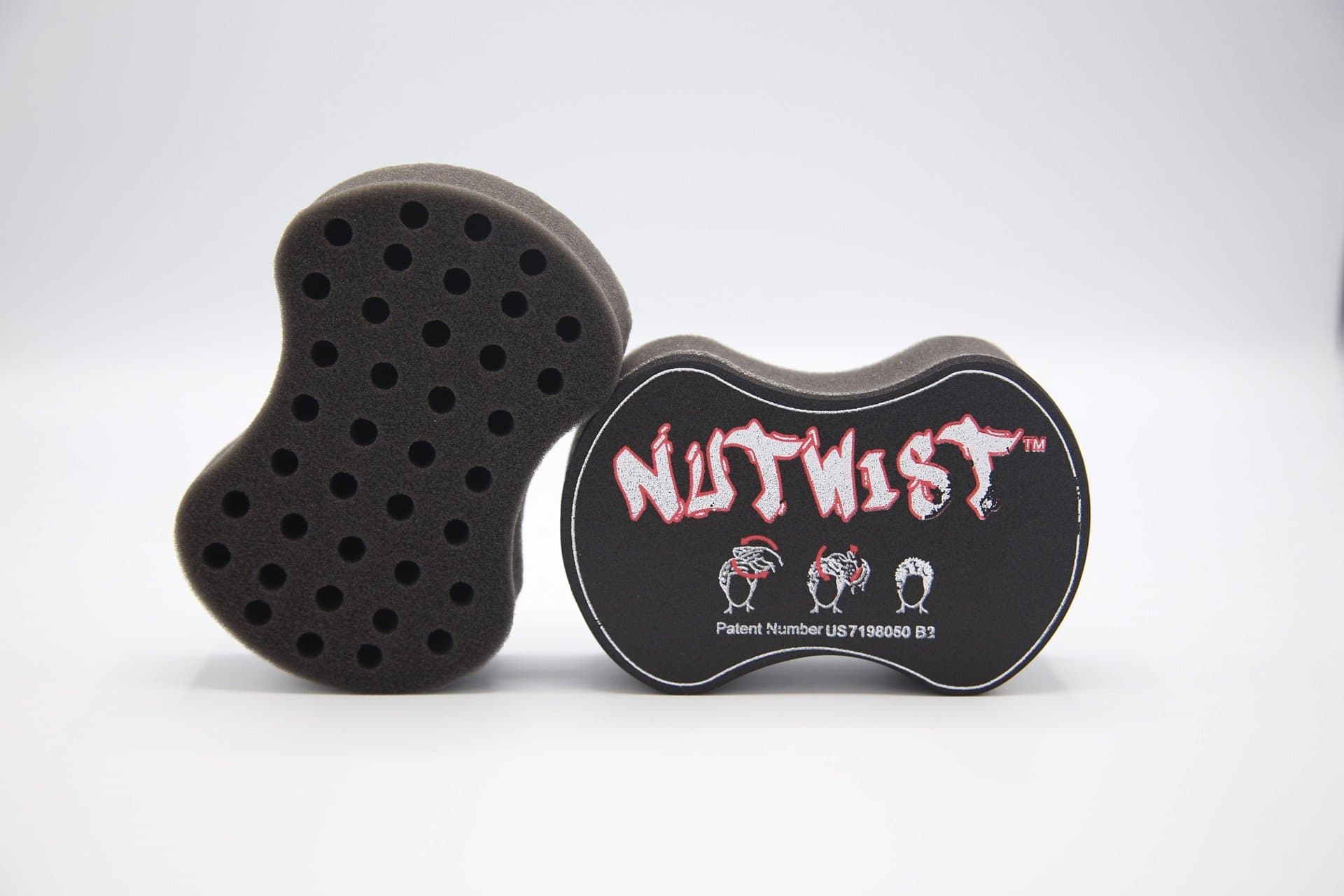 NuDredCurl Sponge - NuTwist Black Twist Sponge Brush for Curls, Coils and Twists - Natural Hair Dread Sponge.
