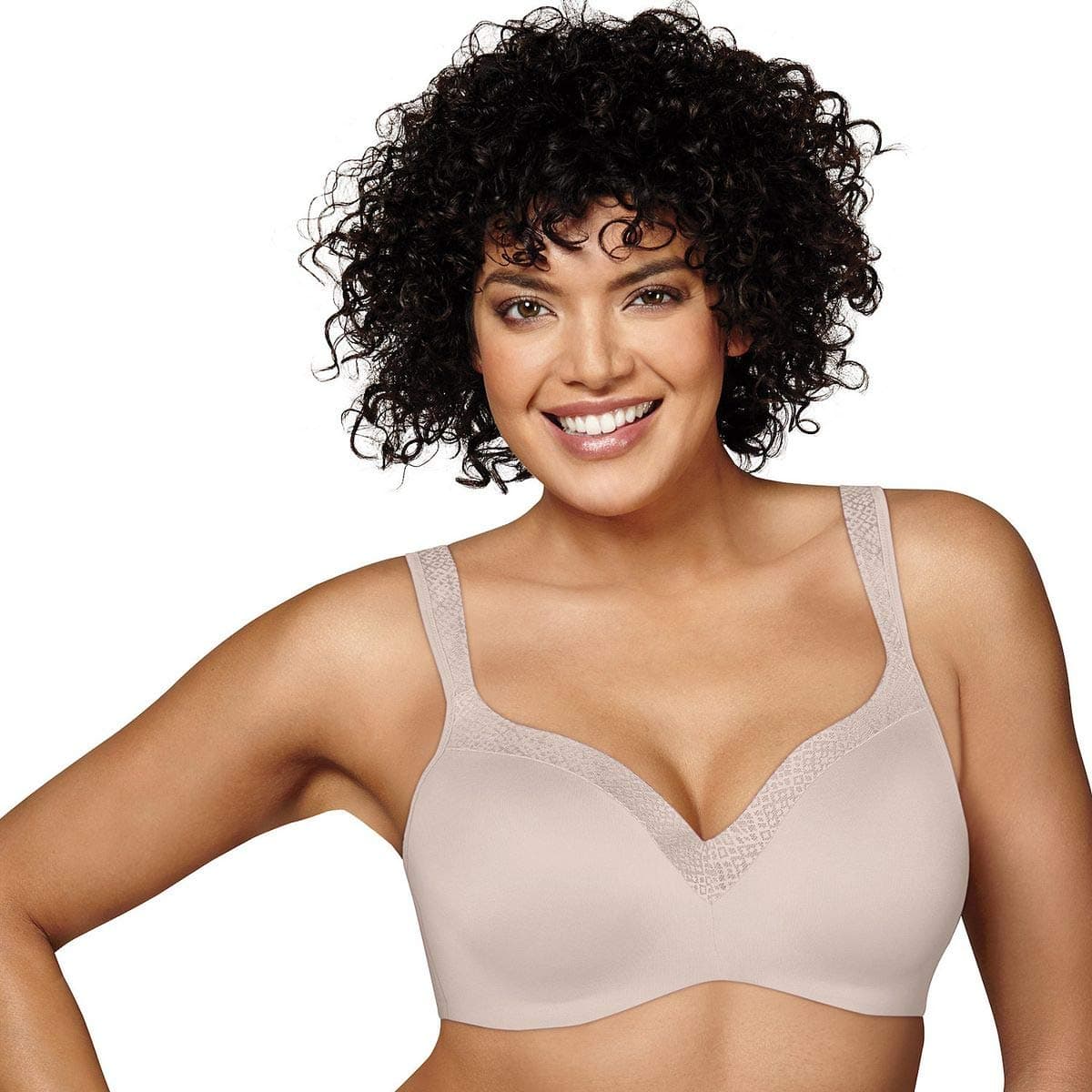 PlaytexWomen's Love My Curves Original Balconette Underwire Full Coverage Bra