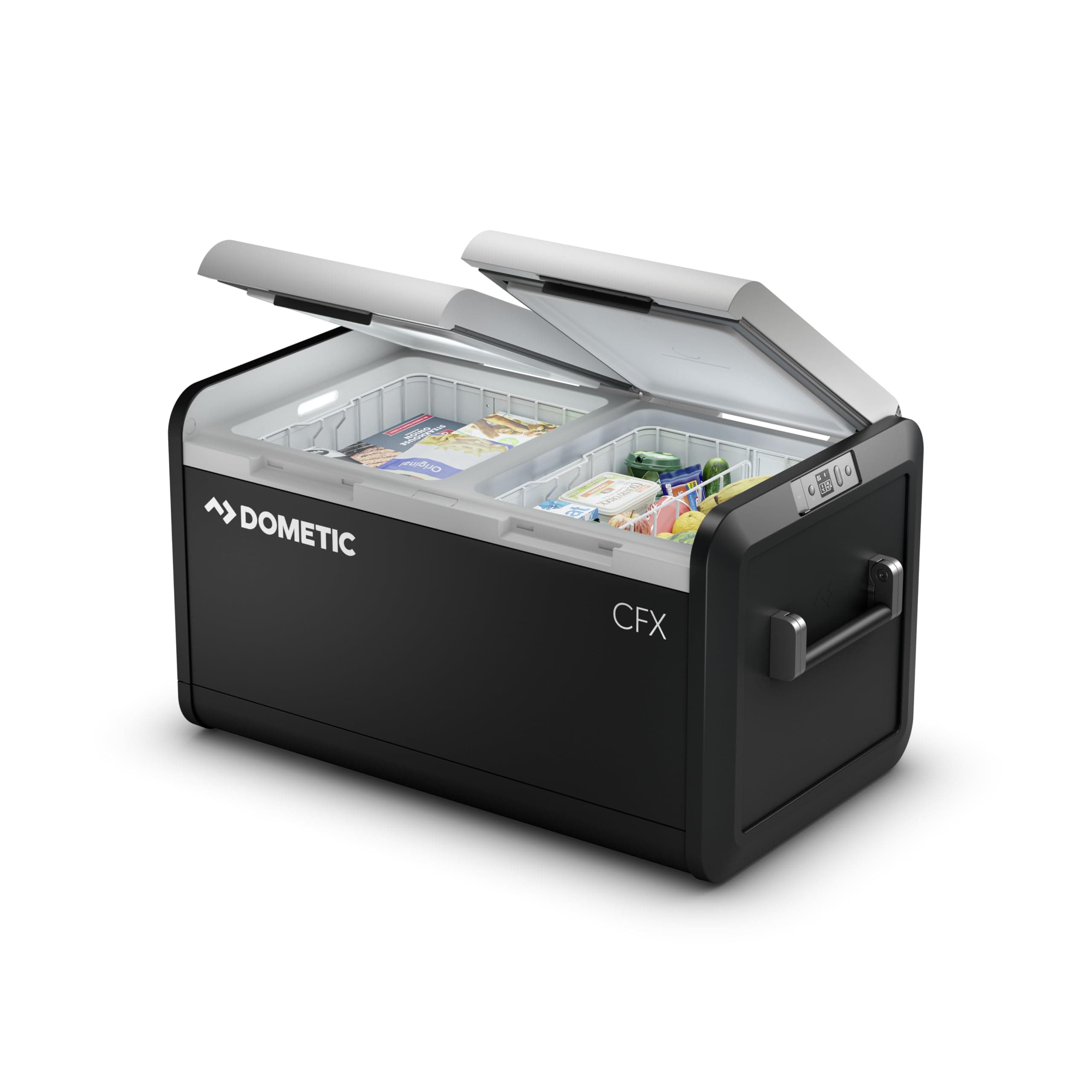 Dometic CFX3 75-Liter Dual Zone Portable Refrigerator and Freezer, Powered by AC/DC or Solar…