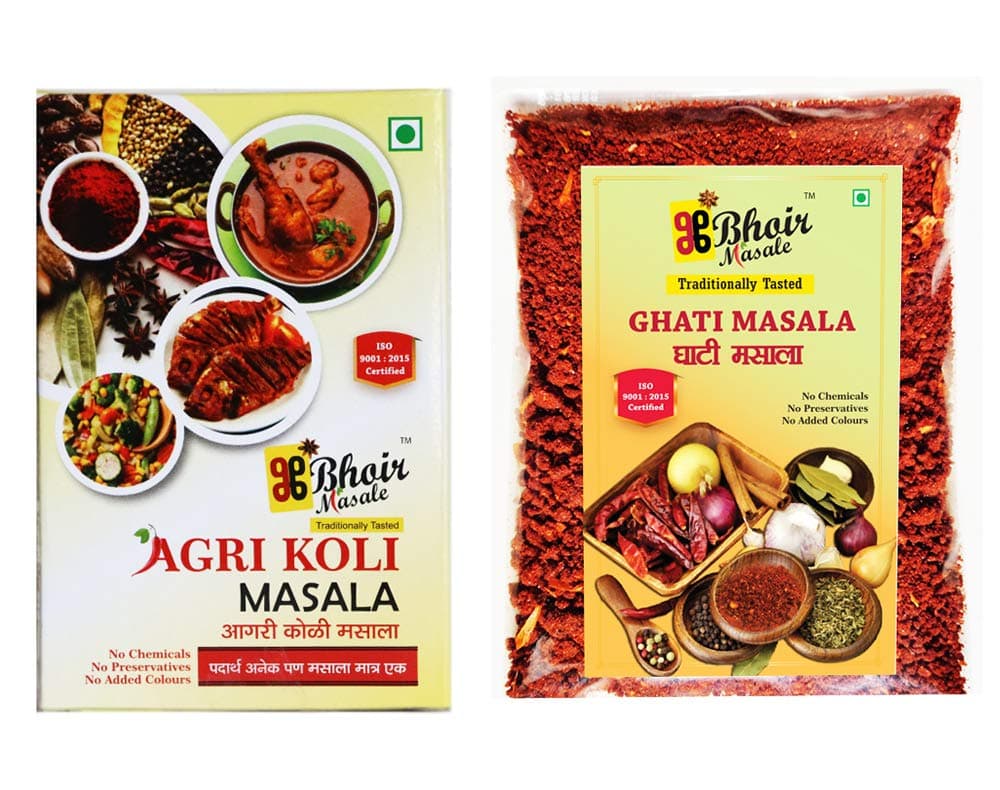 AGRI KOLI Masala GHATI Masala Combo Pack II 200 Gram agri koli Masala II 200 Gram ghati Masala