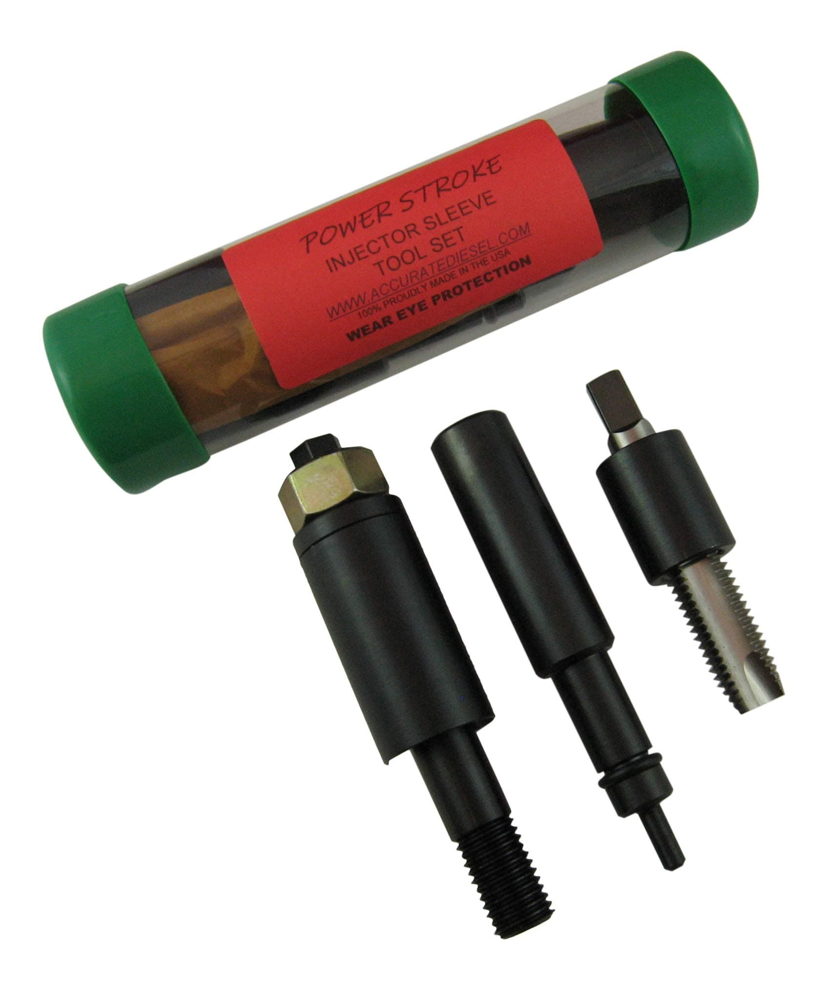 AccurateDiesel 6.0L / 6.4L Fits Ford Powerstroke Fuel Injector Sleeve / Cup Puller and Installer Set