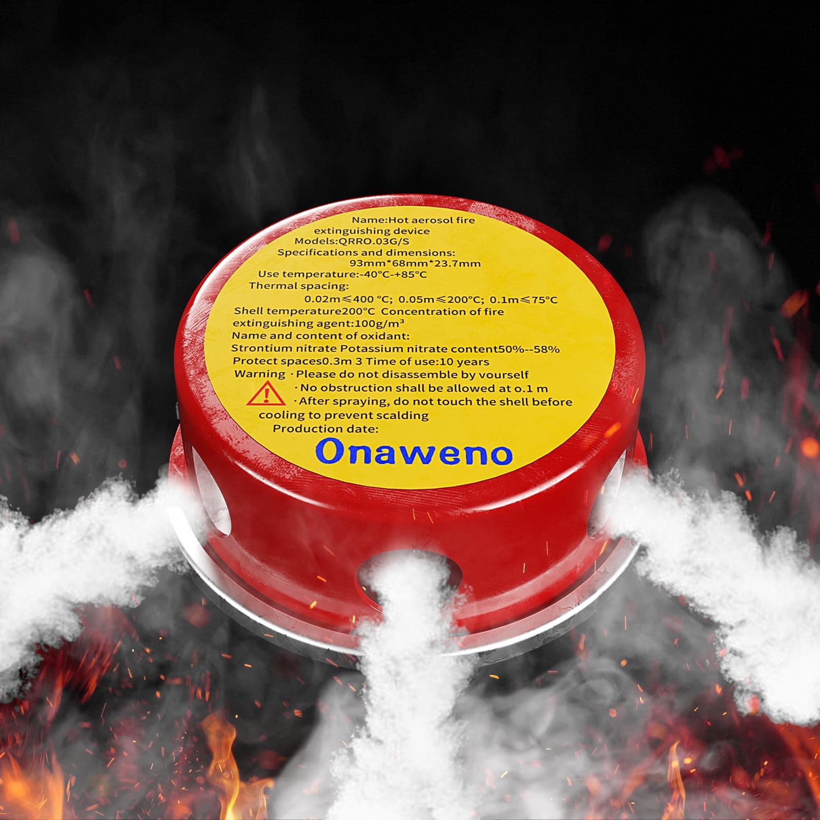 Family small fire extinguisher, car battery fire protection, small power distribution cabinet fire extinguishing device, self-triggering fire extinguishing device, outdoor power supply fire protection