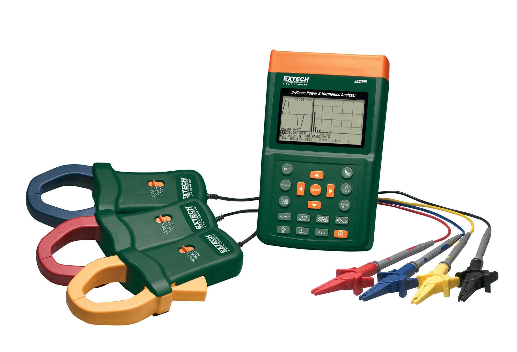 Extech 382095 Power Meter and Harmonics Three-Phase