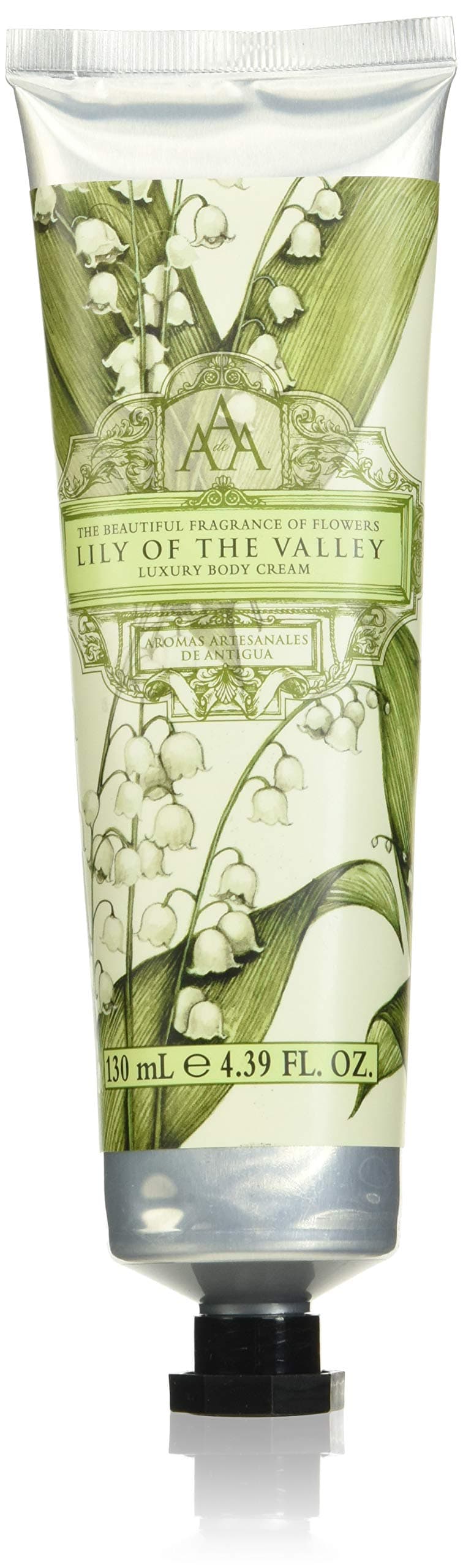 AAA DE AROMAS ARTESANALES DE ANTIGUA by Somerset European Made Shea Butter Body Cream, Lily of the Valley, 2 Fl Oz