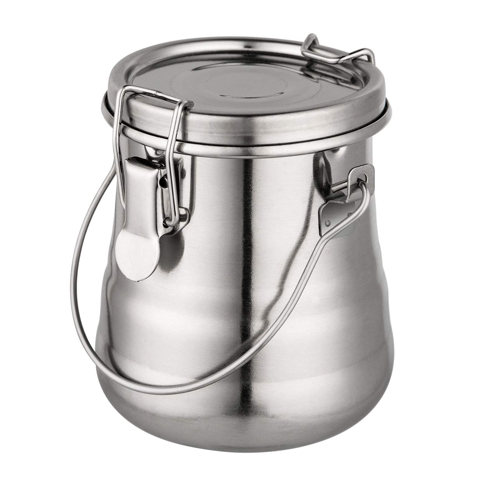 MyLifeUNIT Paint Brush Cleaner, Airtight Stainless Steel Brush Holder for Painting, 13.5oz/Medium