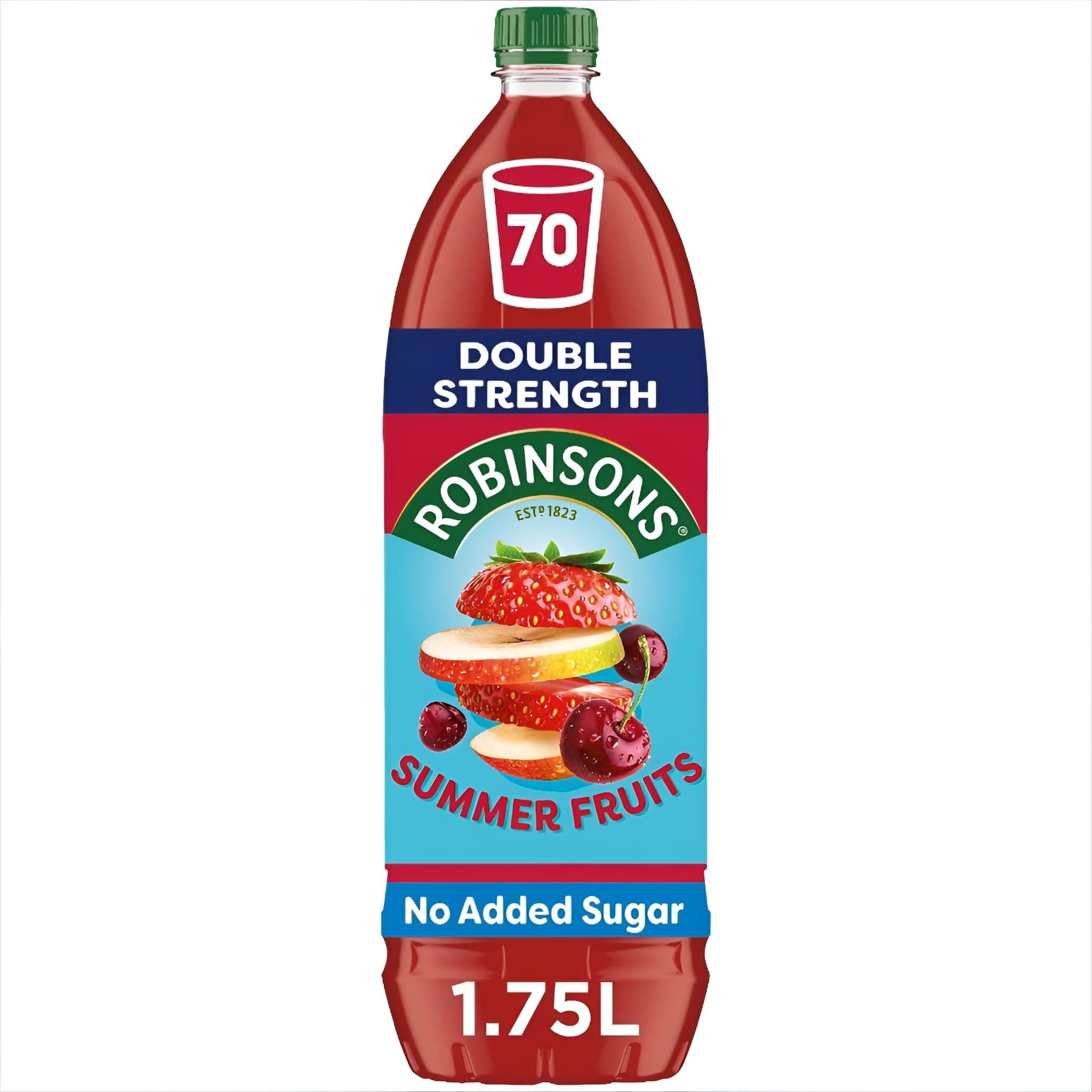 Robinsons No Added Sugar Double Concentrated Squash Summer Fruit 1.75L 1750g