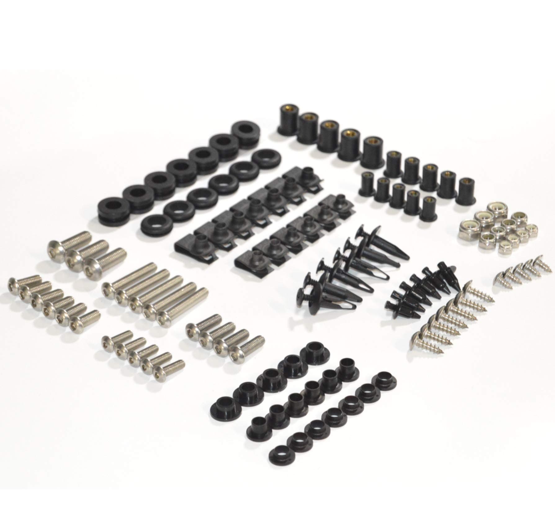 Complete Motorcycle Fairing Bolt Kit For Suzuki Hayabusa GSX1300R 1999-2007 Body Screws, Fasteners, and Hardware