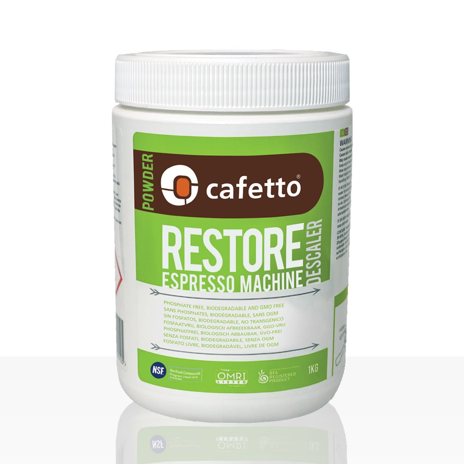 Restore Organic Descaler and Cleaner - Universal Descaling Solution for Keurig, Nespresso, Dolce Gusto, Verismo and All Single Use Coffee and Professional Espresso Machines - (2.2lbs/36oz)
