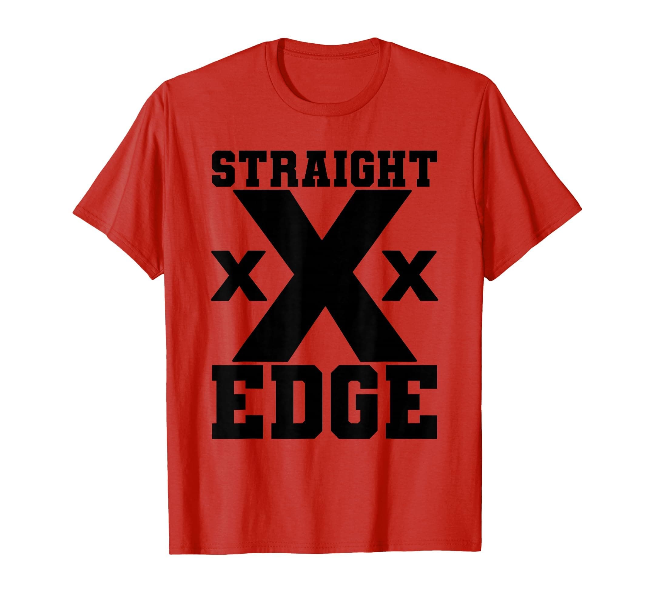 Straight Edge XXX Hardcore Punk Rock HC Vegan sXe Design T-Shirt