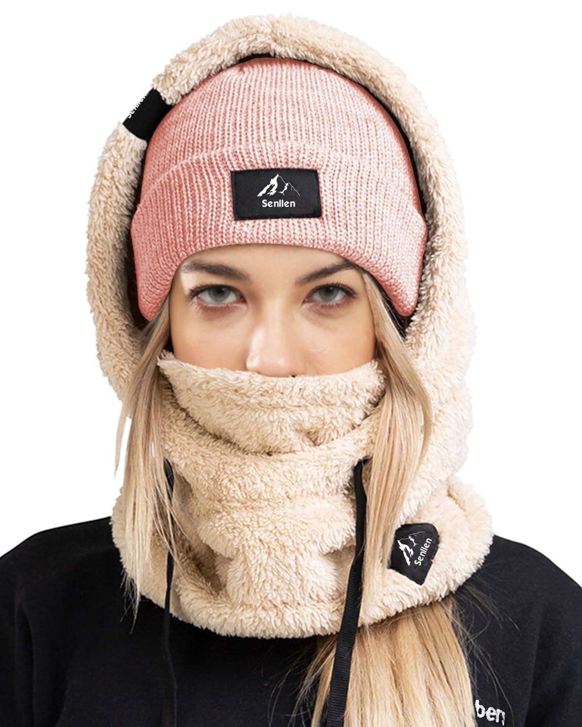 Balaclava Cold Weather Fleece Windproof Ski Mask Winter Breathable Thermal Face Mask Neck Warmer Scarf Helmet Hood