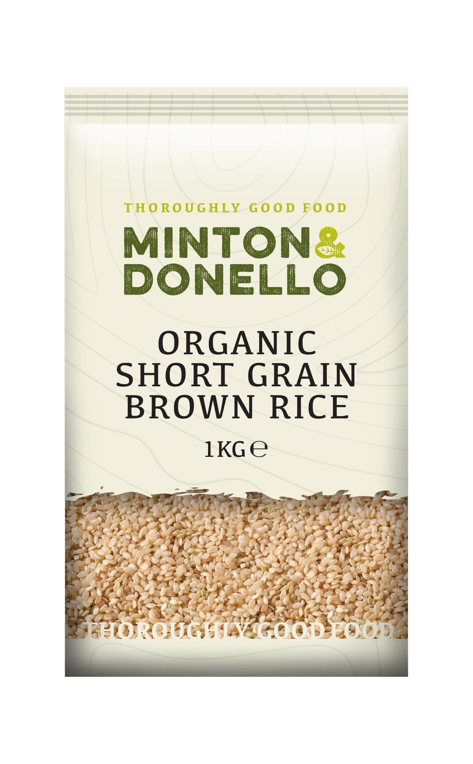 Organic Short Grain Brown Rice, Rich & Nutty, Bulk Pack, 1kg
