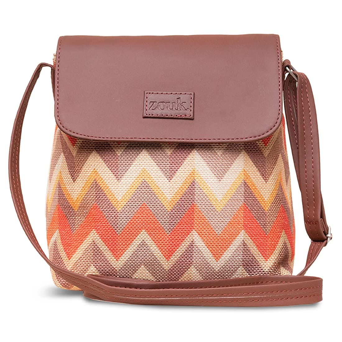 Flap Sling Bag | Crossbody Bags for Women | Women's Handbags | Stylish | Vegan Leather Evening Bag | Travel & Office Use | Purse and Wallet | Tidal Wave Print