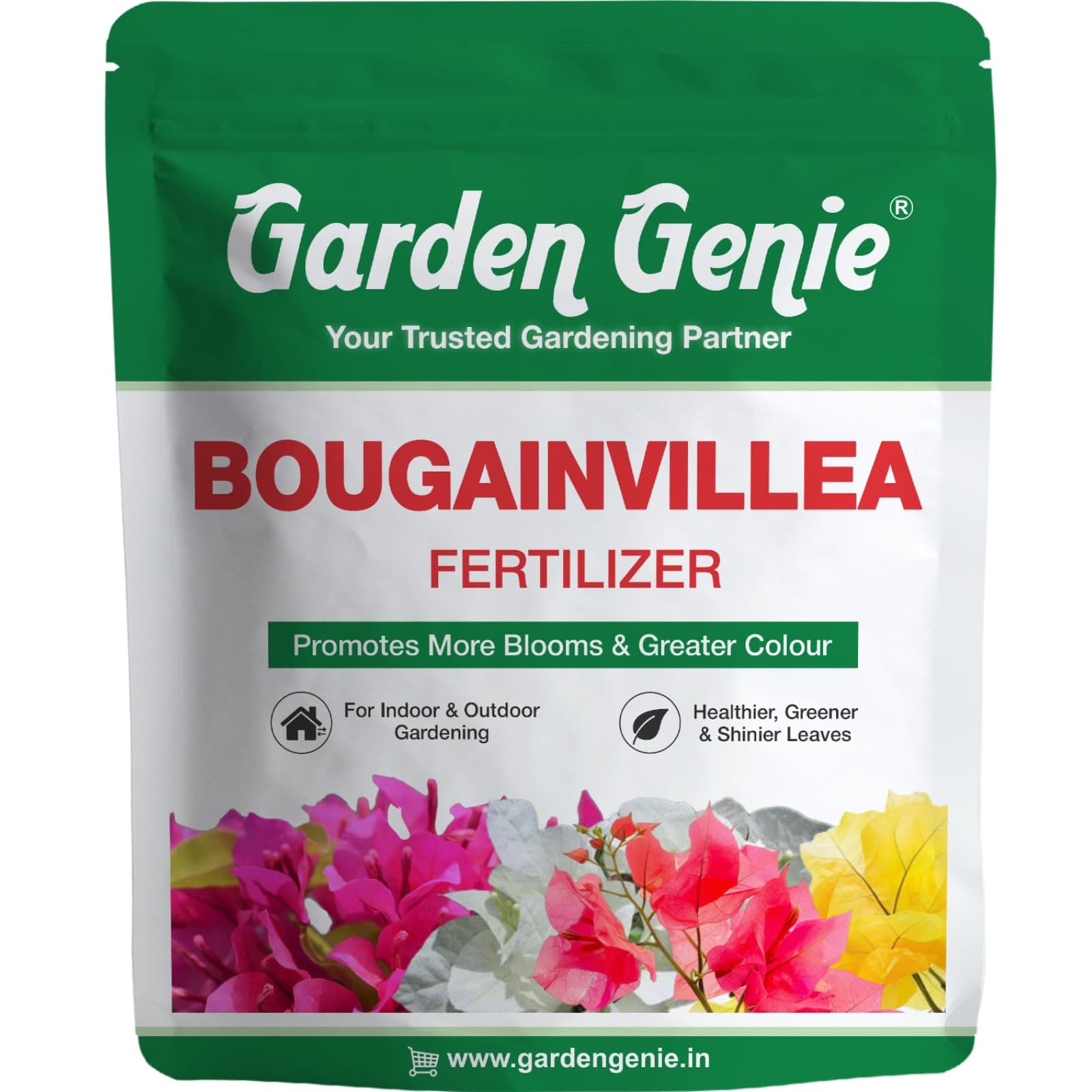 Garden Genie Bougainvillea Fertilizer 830g | Organic Bloom Booster Fertilizer for flower Plants, Overall Growth of Bougainvillea Flowers in Home Garden, Powder | Flower Booster for Flowering Plants