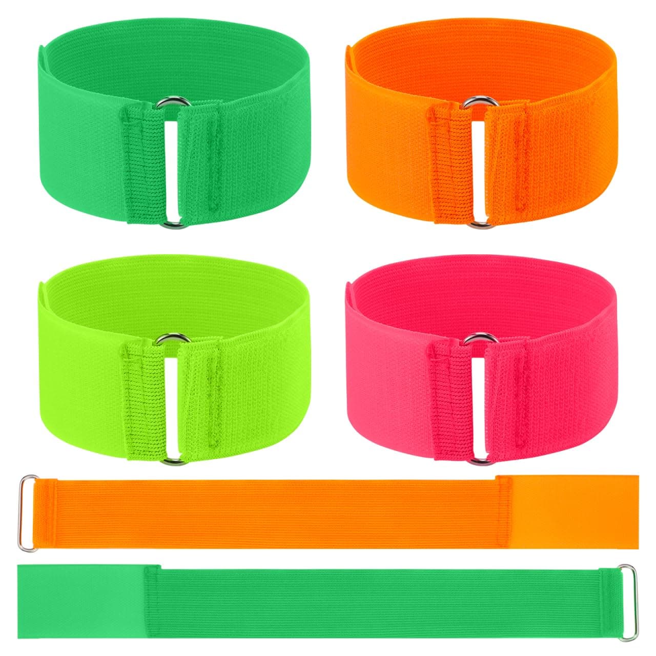 3 Legged Race Bands Pack Nylon Elastic Tie for Outdoor Birthday Party Field Day Carnival Relay Game 3-Legged Straps Backyard Fun 6pcs Kids Adults Three Family Games Kids Colorful Rope Adhesives