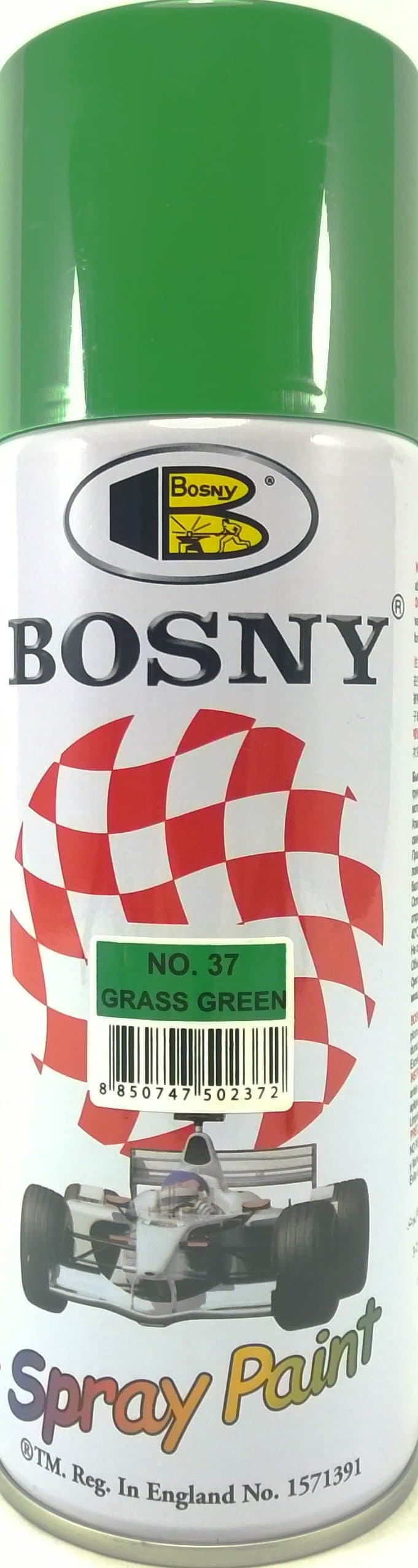 Bosny Acrylic Aerosol Spray Paint (400 ml, Grass Green)