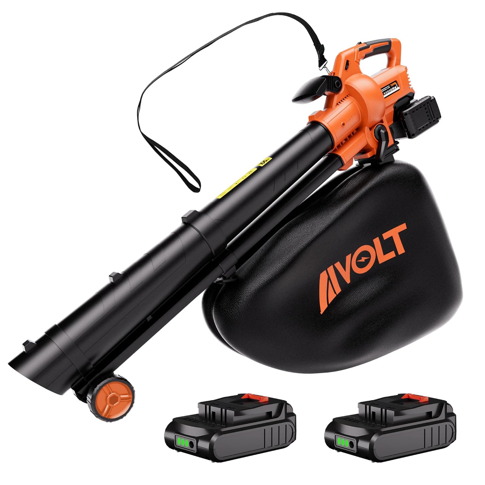 AIVOLT Cordless Leaf Blower Vacuum - 40v Leaf Vacuum 600CFM 150MPH 3 in 1 Leaf Blower, Vacuum, Mulcher with Battery and Charger for Lawn Care and Leaves Blowing