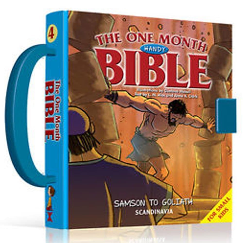 One Month Handy Bible - Samson-Ruth-Hannah-Samuel-Saul-David-Princess-Michal-Goliath Children Bible - Bible Story Book for Children. Children Bible ... Hard Cover Board Book with Handle and Lock Board book – December 7, 2016