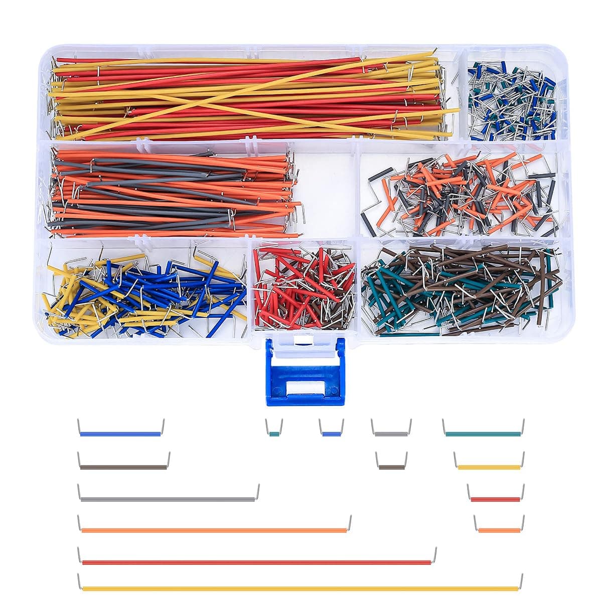 Jumper Wires Kit 560Pieces Jumper Wire Kit with 14 Sizes Breadboard Jumper Wires Kit Assorted Color Jumper Wire Kit Breadboard Accessories Jumper Wires for Components Connections