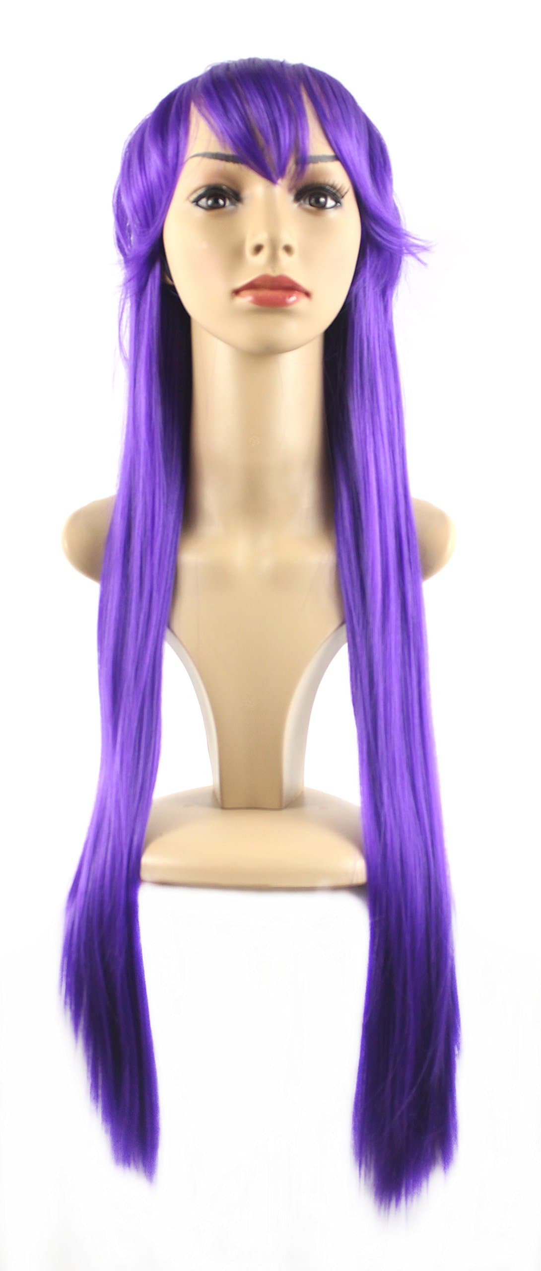 Xiaoyu Long Straight Hair Cosplay Costume Party Halloween Wigs - Deep Purple