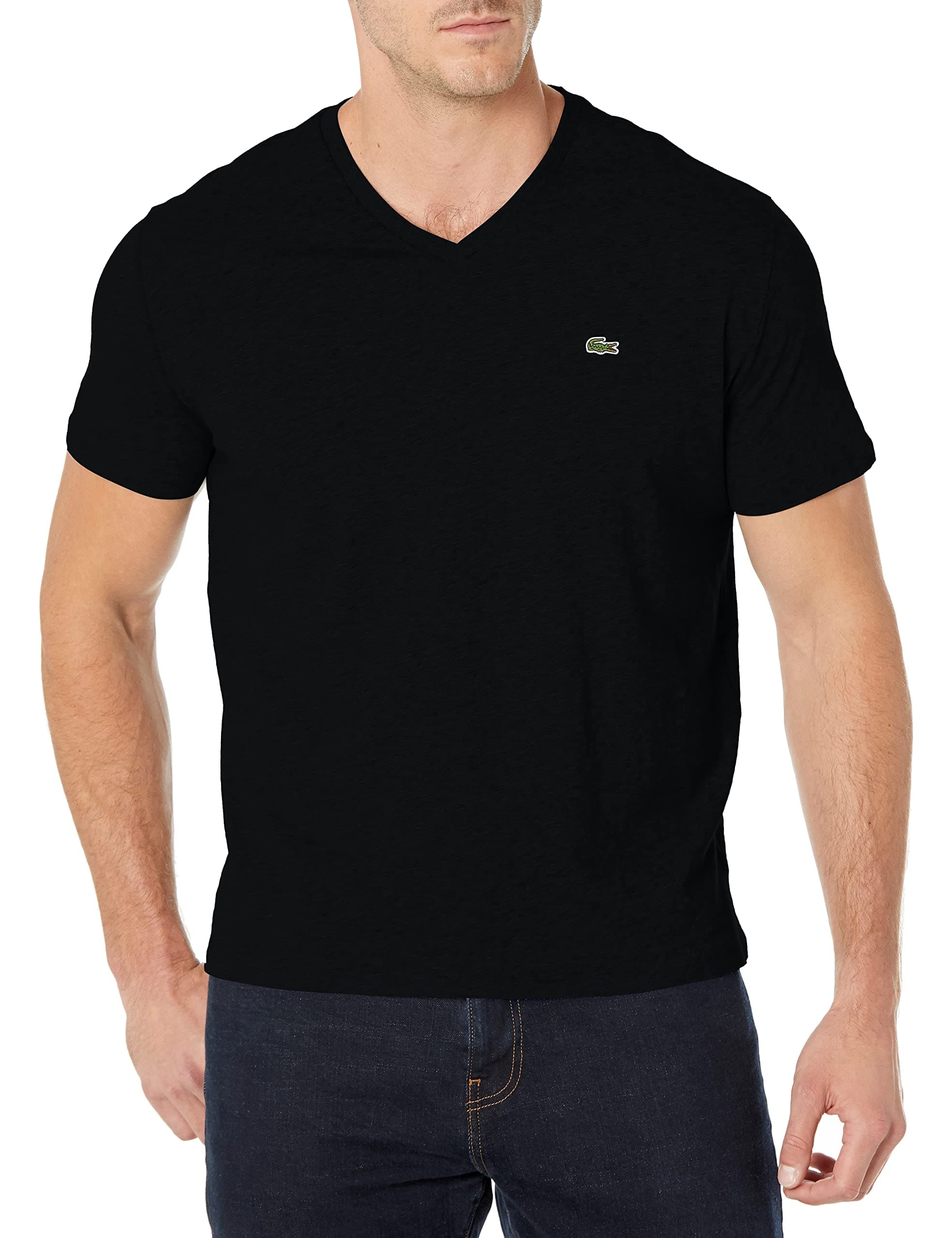 Men's Short Sleeve V-Neck Pima Cotton Jersey T-Shirt